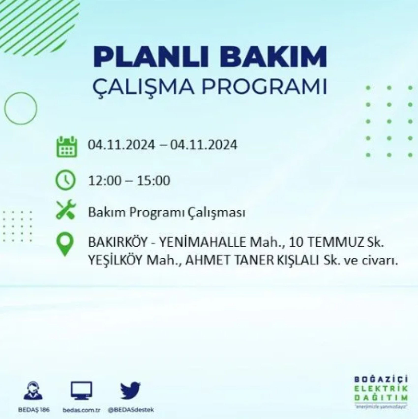 İstanbul'da elektrik kesintisi: 4 Kasım'da hangi mahalleler etkilenecek?