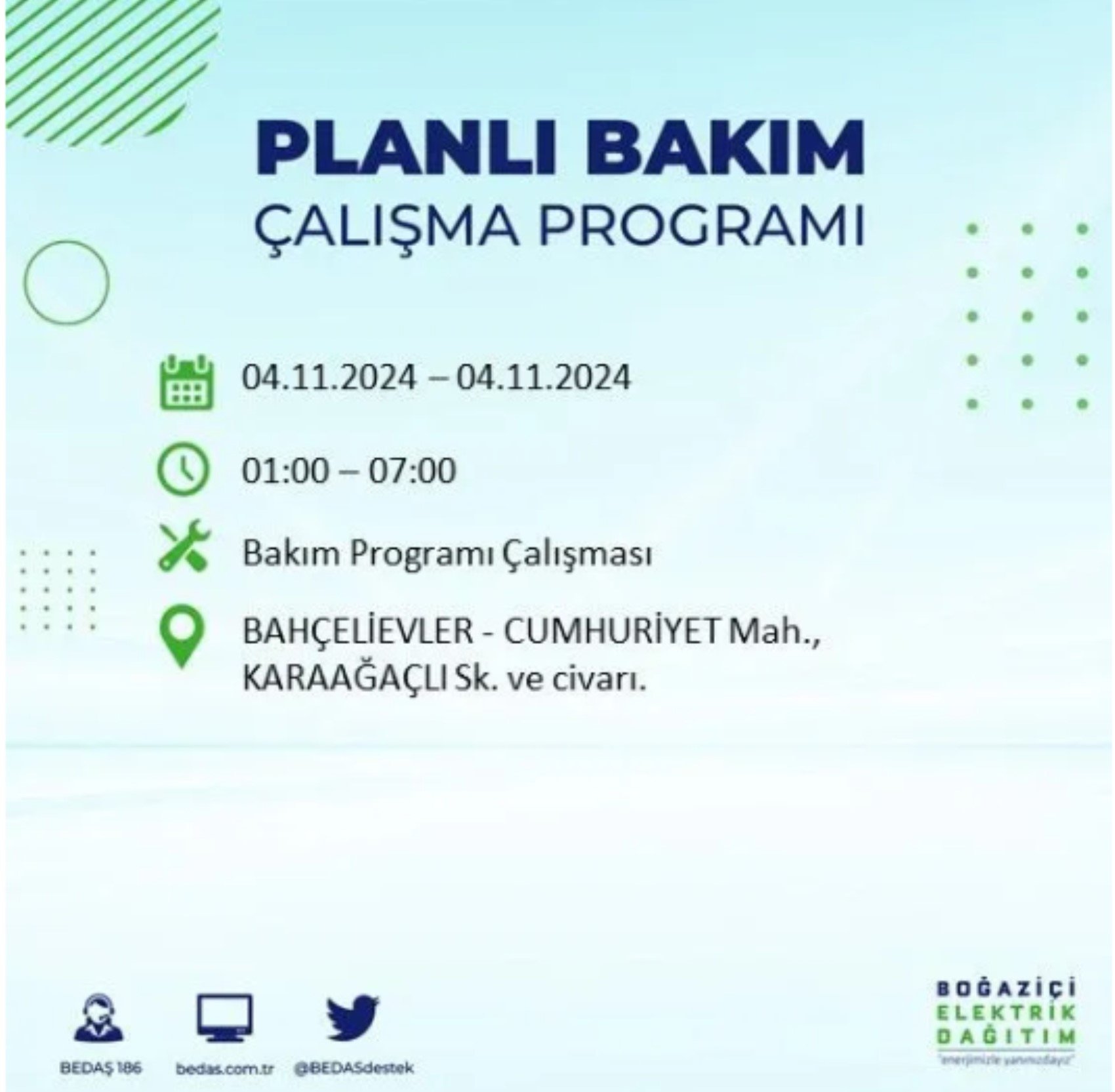 İstanbul'da elektrik kesintisi: 4 Kasım'da hangi mahalleler etkilenecek?