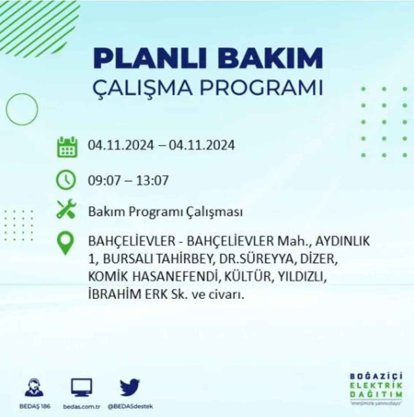 İstanbul'da elektrik kesintisi: 4 Kasım'da hangi mahalleler etkilenecek?