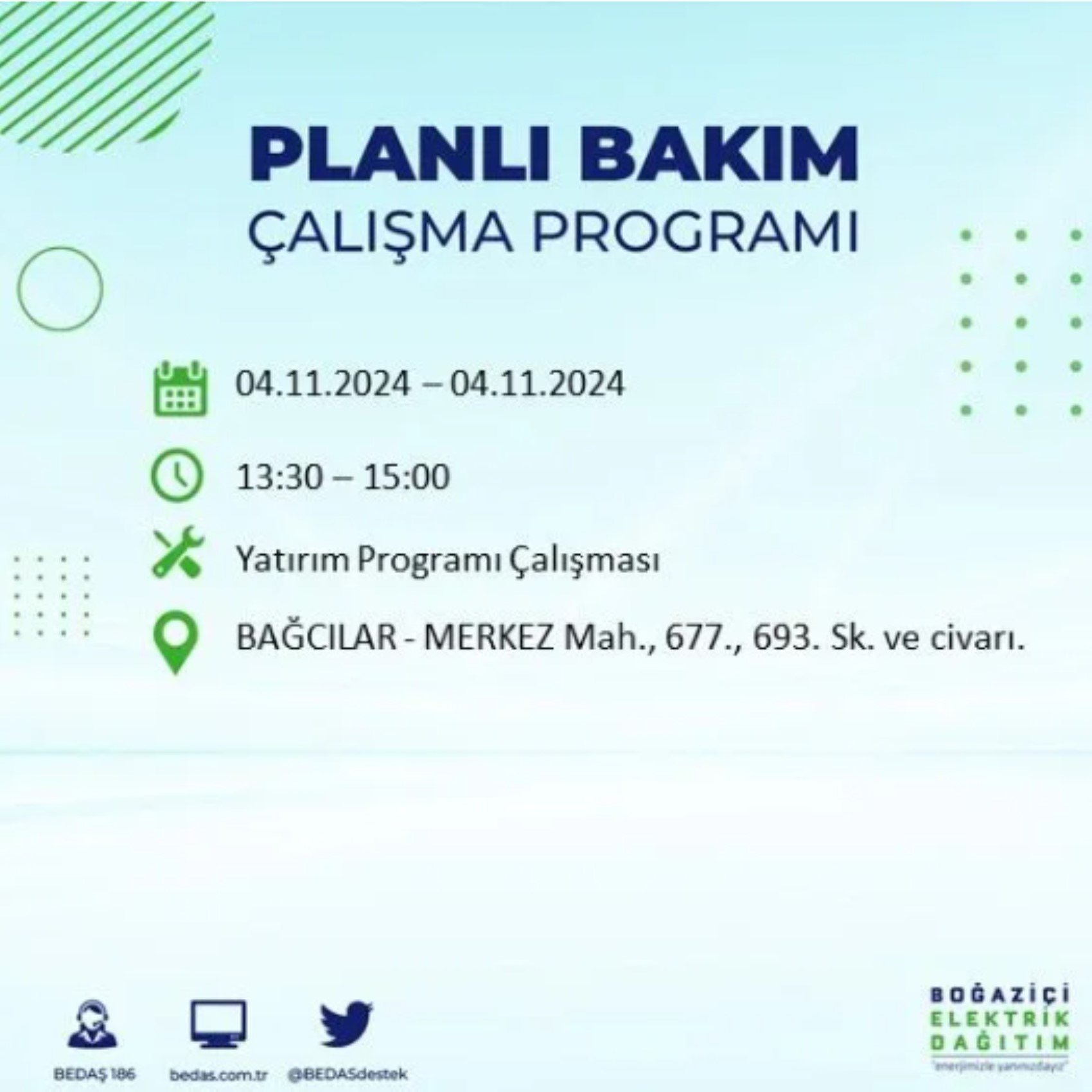 İstanbul'da elektrik kesintisi: 4 Kasım'da hangi mahalleler etkilenecek?