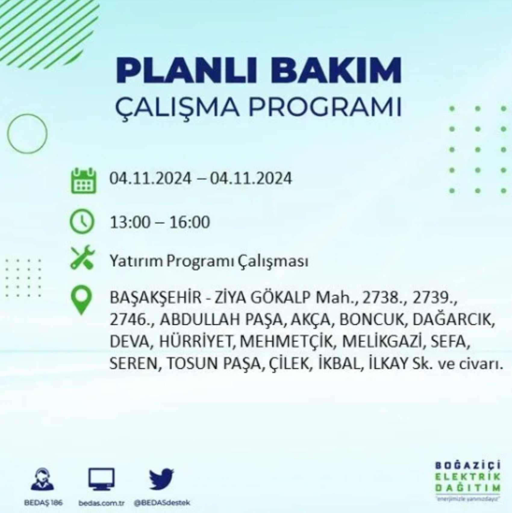 İstanbul'da elektrik kesintisi: 4 Kasım'da hangi mahalleler etkilenecek?