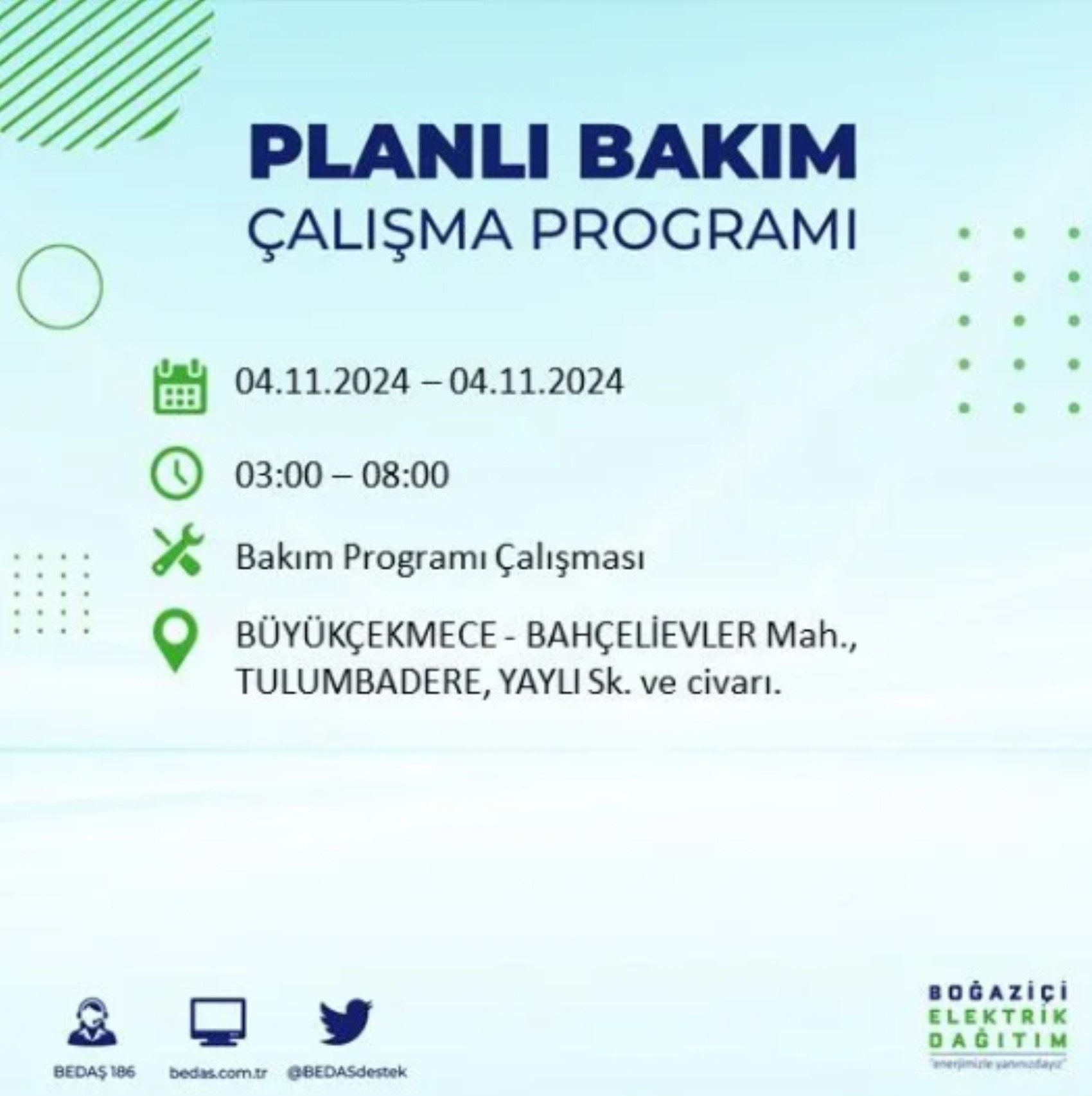 İstanbul'da elektrik kesintisi: 4 Kasım'da hangi mahalleler etkilenecek?