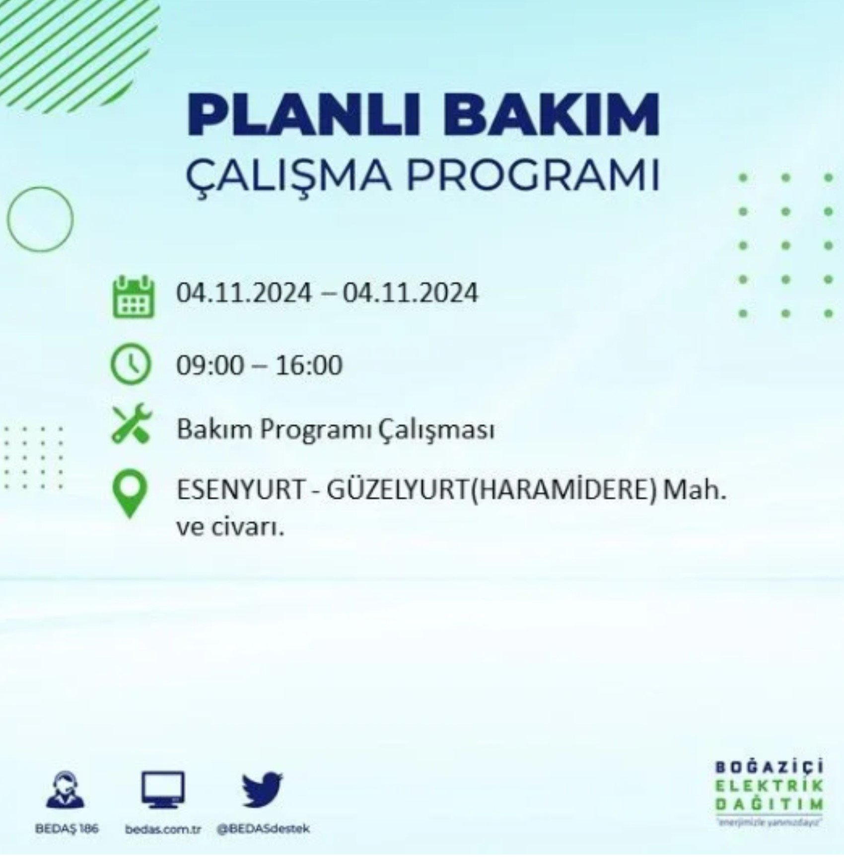 İstanbul'da elektrik kesintisi: 4 Kasım'da hangi mahalleler etkilenecek?