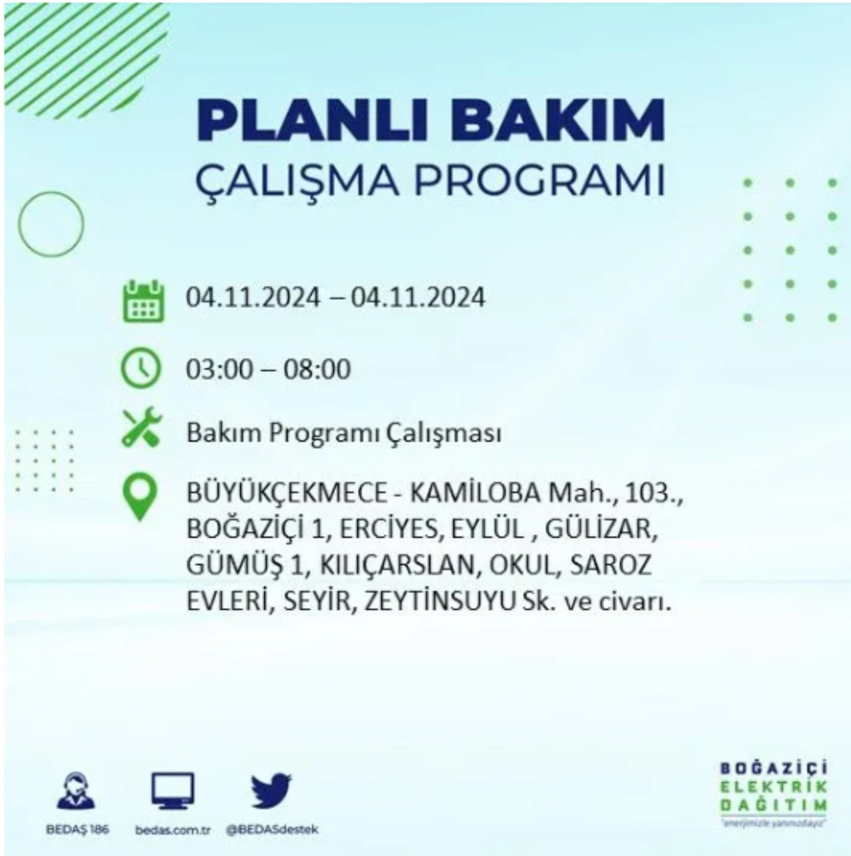 İstanbul'da elektrik kesintisi: 4 Kasım'da hangi mahalleler etkilenecek?