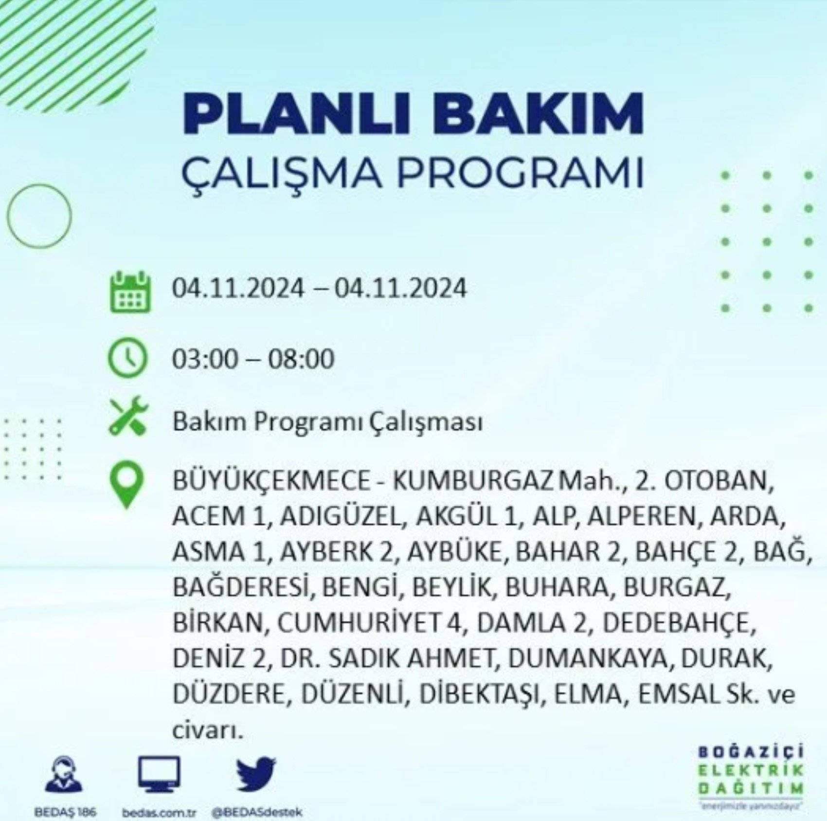 İstanbul'da elektrik kesintisi: 4 Kasım'da hangi mahalleler etkilenecek?