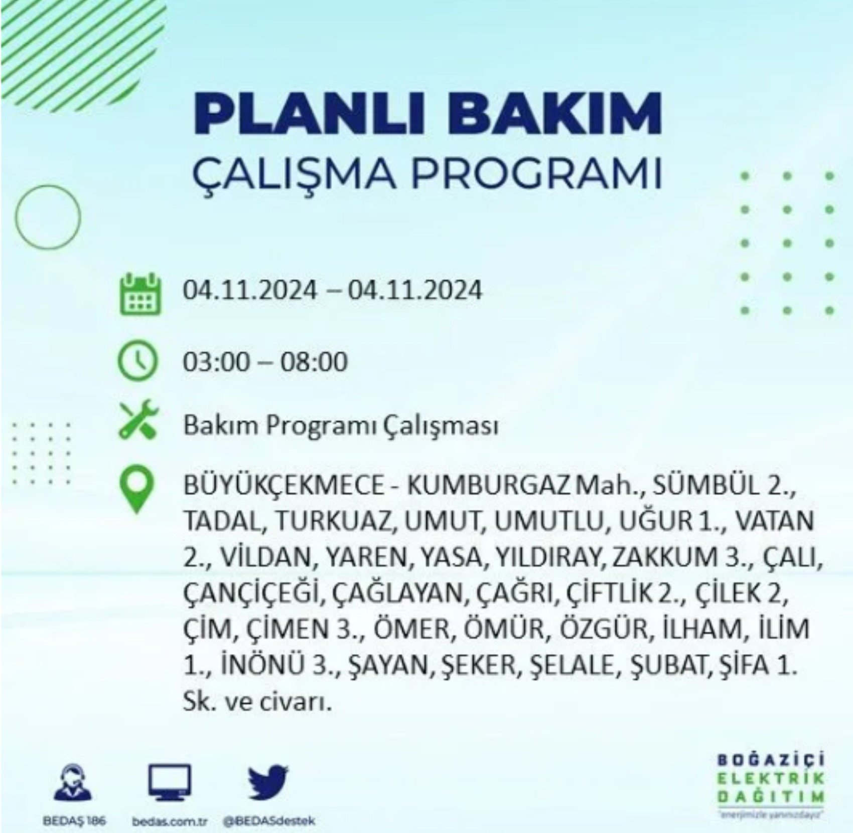 İstanbul'da elektrik kesintisi: 4 Kasım'da hangi mahalleler etkilenecek?