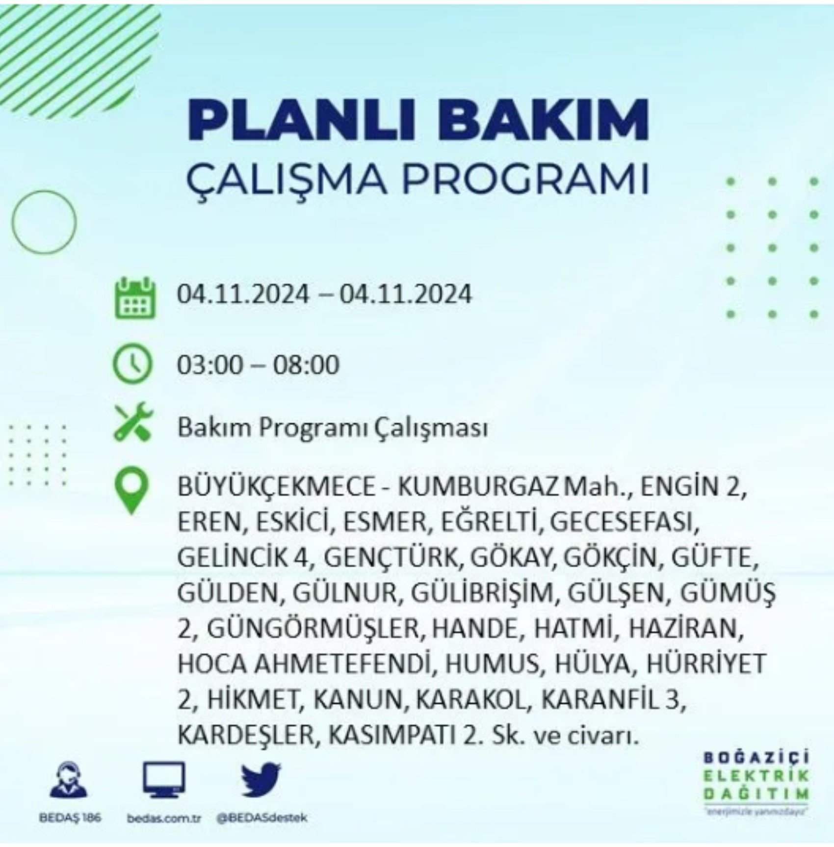 İstanbul'da elektrik kesintisi: 4 Kasım'da hangi mahalleler etkilenecek?