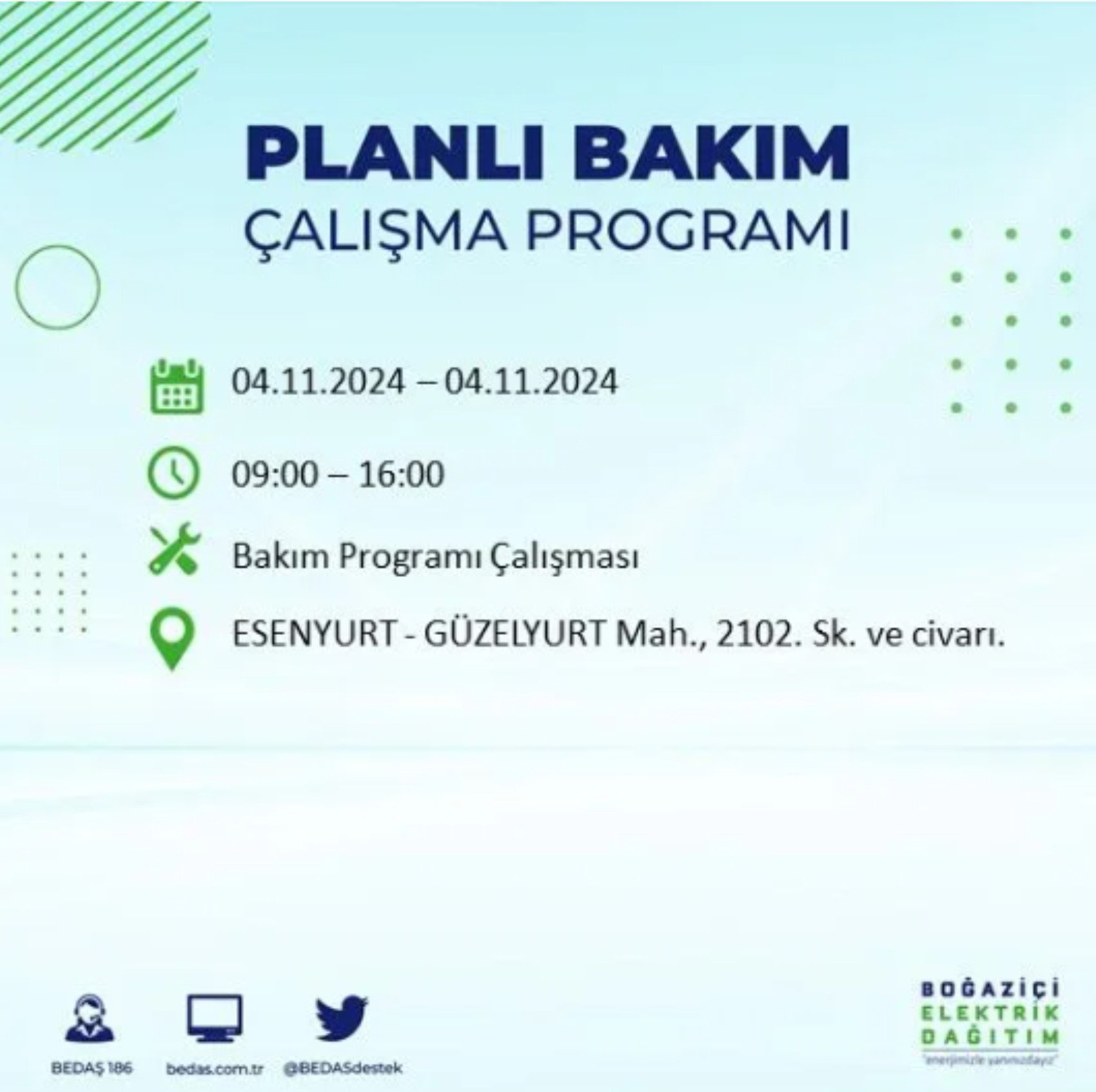 İstanbul'da elektrik kesintisi: 4 Kasım'da hangi mahalleler etkilenecek?