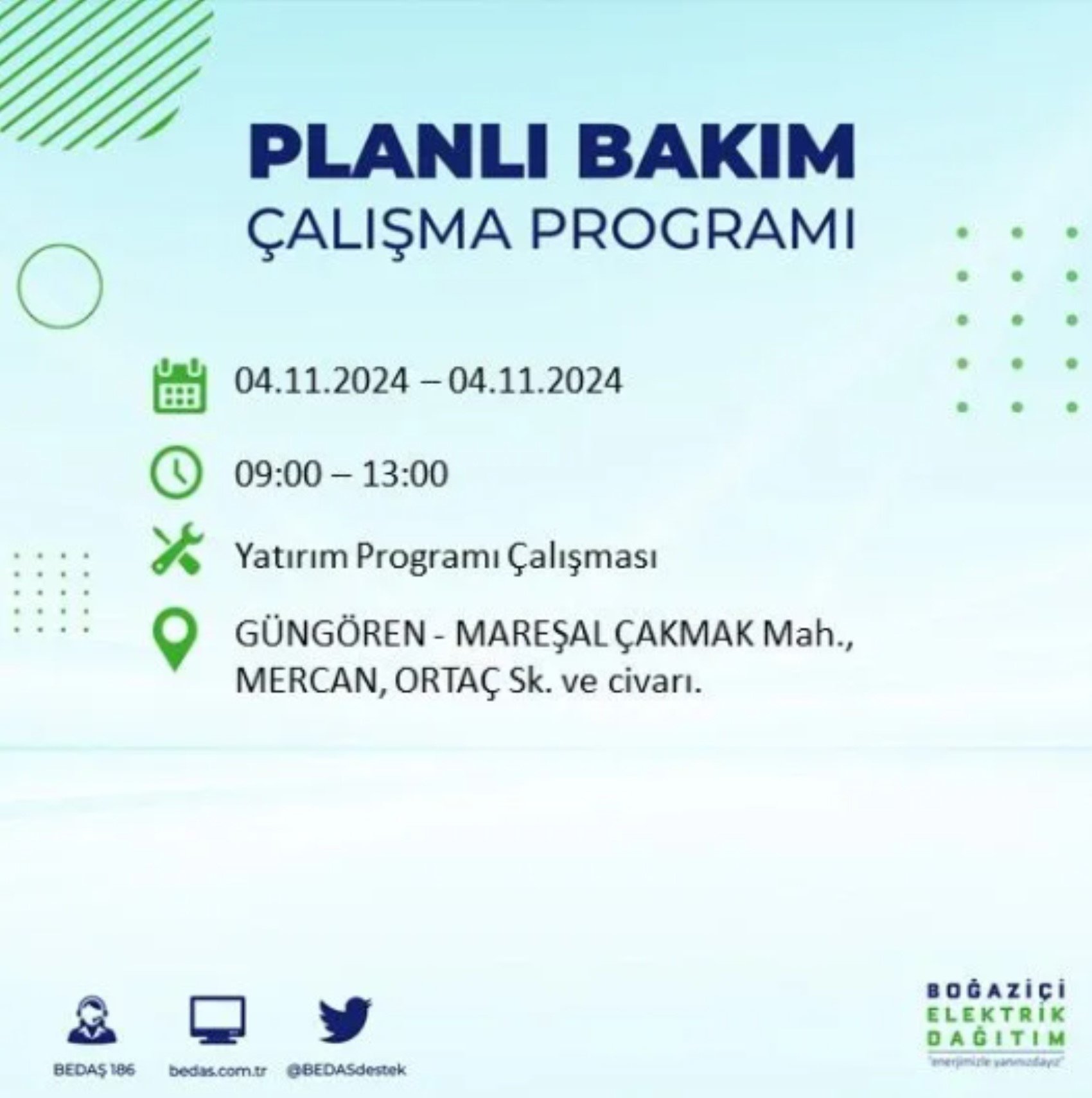 İstanbul'da elektrik kesintisi: 4 Kasım'da hangi mahalleler etkilenecek?