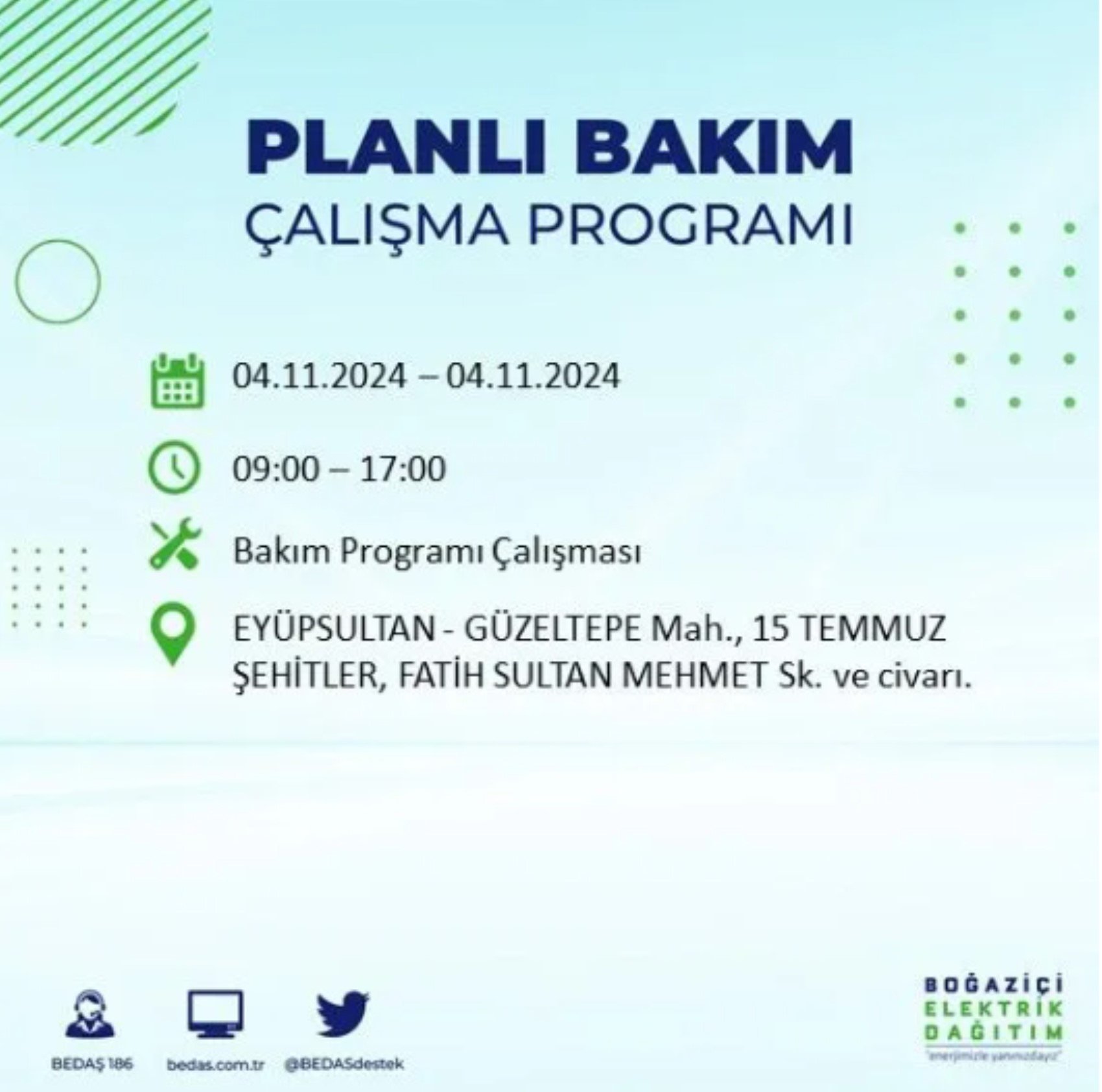 İstanbul'da elektrik kesintisi: 4 Kasım'da hangi mahalleler etkilenecek?