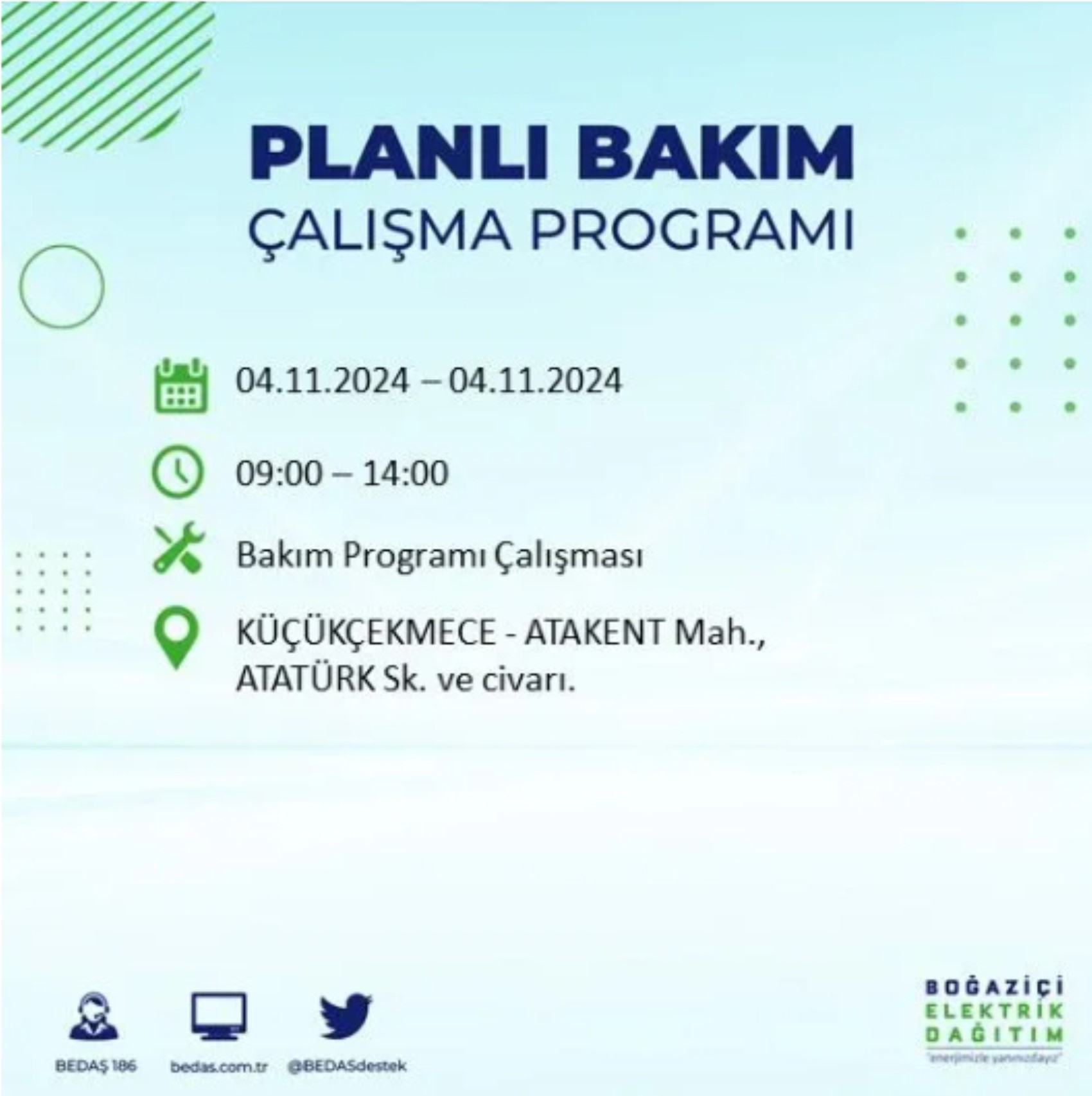 İstanbul'da elektrik kesintisi: 4 Kasım'da hangi mahalleler etkilenecek?