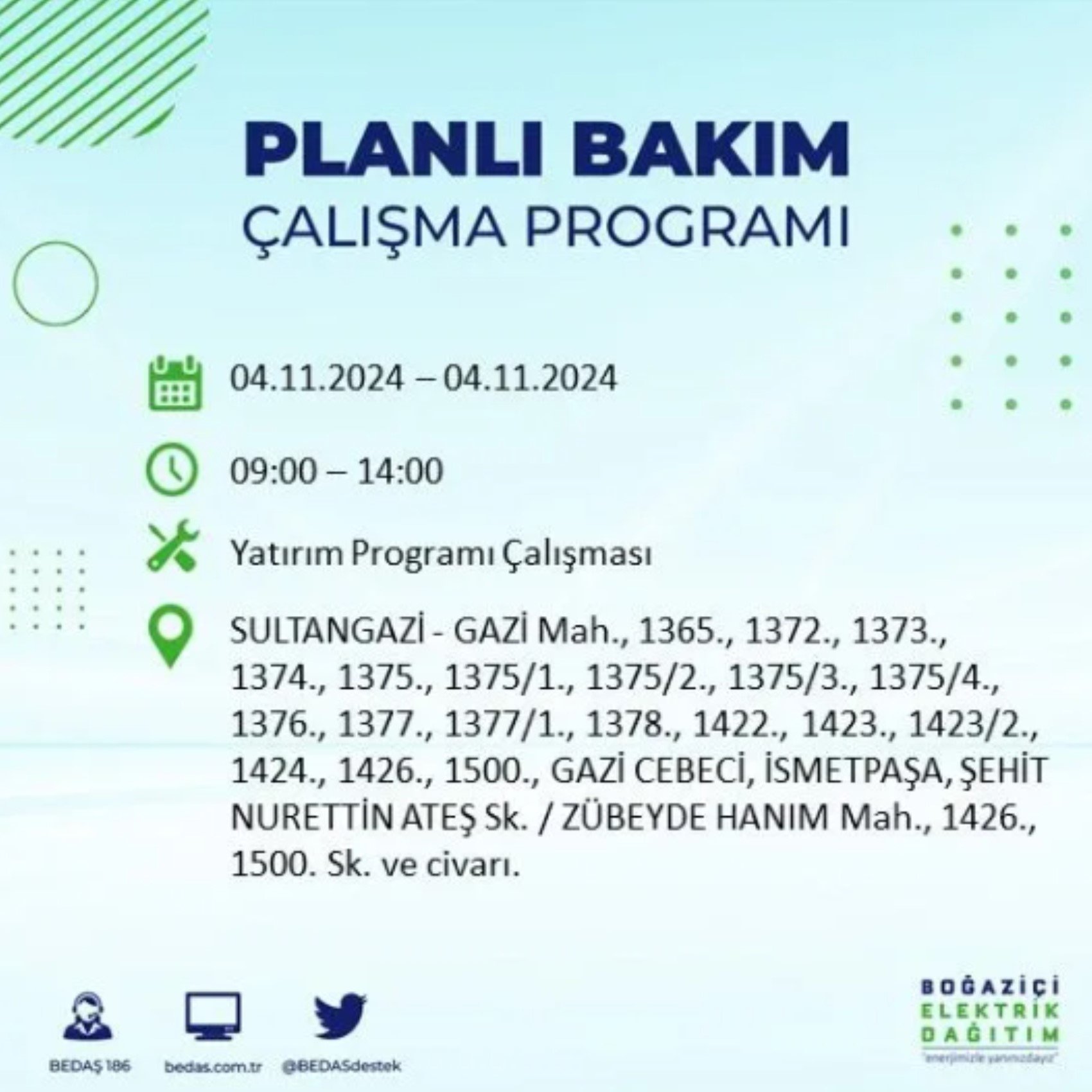 İstanbul'da elektrik kesintisi: 4 Kasım'da hangi mahalleler etkilenecek?