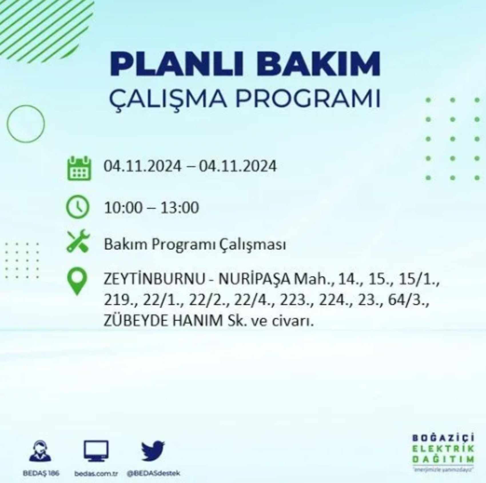 İstanbul'da elektrik kesintisi: 4 Kasım'da hangi mahalleler etkilenecek?