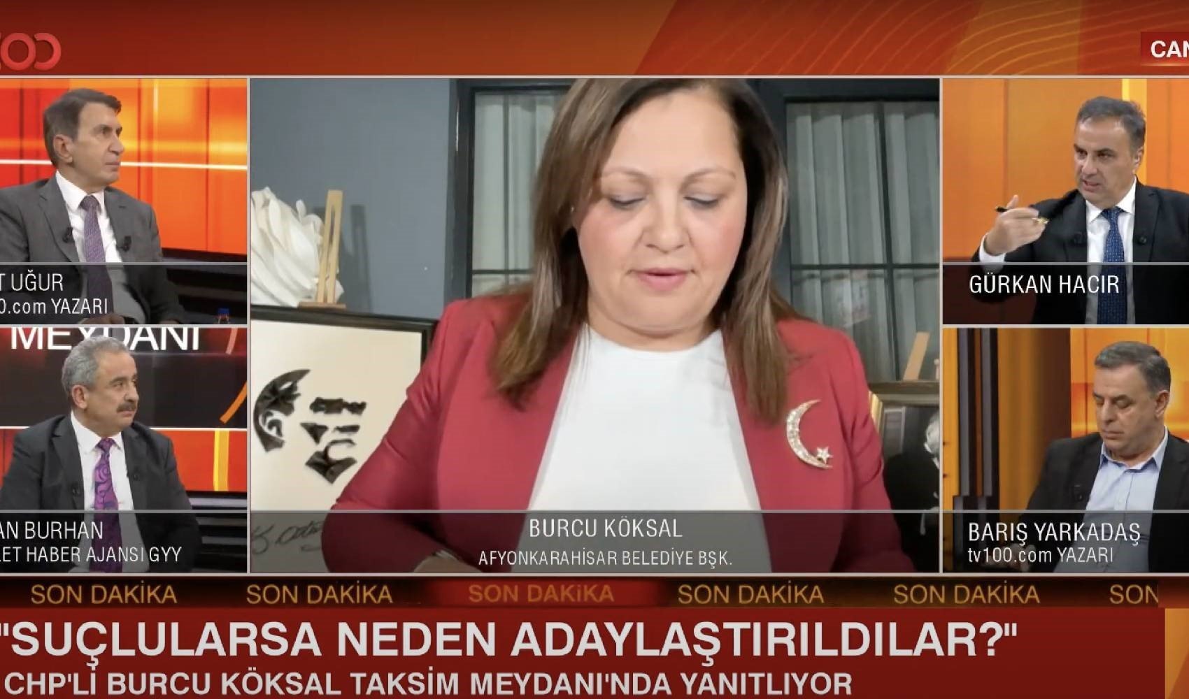 CHP'li Burcu Köksal, canlı yayında 6 okun maddelerini sayamadı