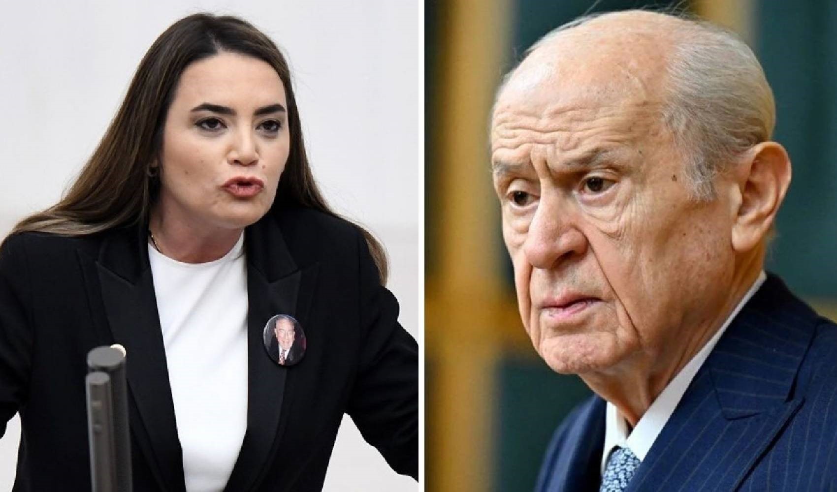 Alparslan Türkeş'in kızından Bahçeli'ye sert tepki: Babamın resmini indirin!