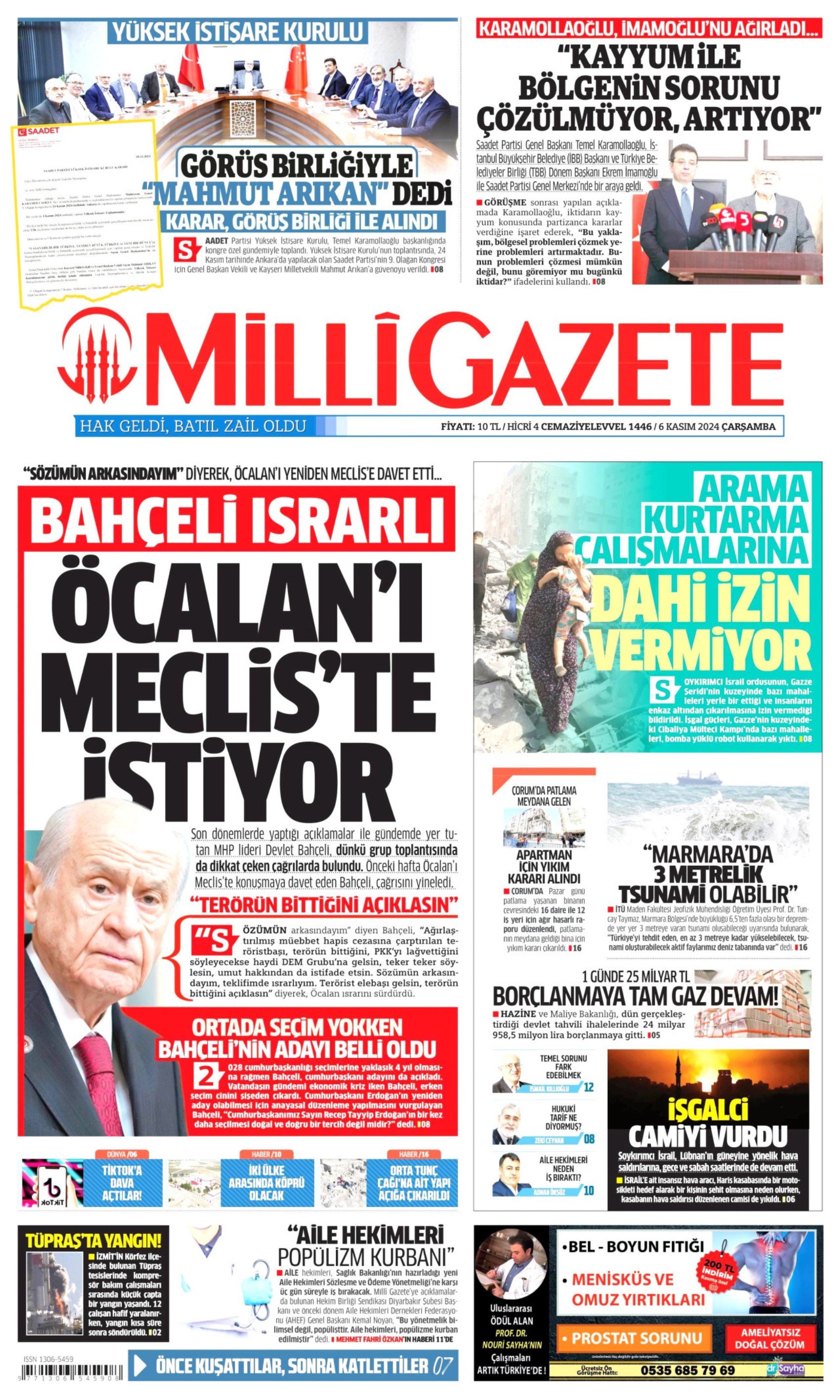 Bahçeli'nin 2.Öcalan çıkışını gazeteler nasıl okudu? Yeni Şafak 'mecburen' gördü!