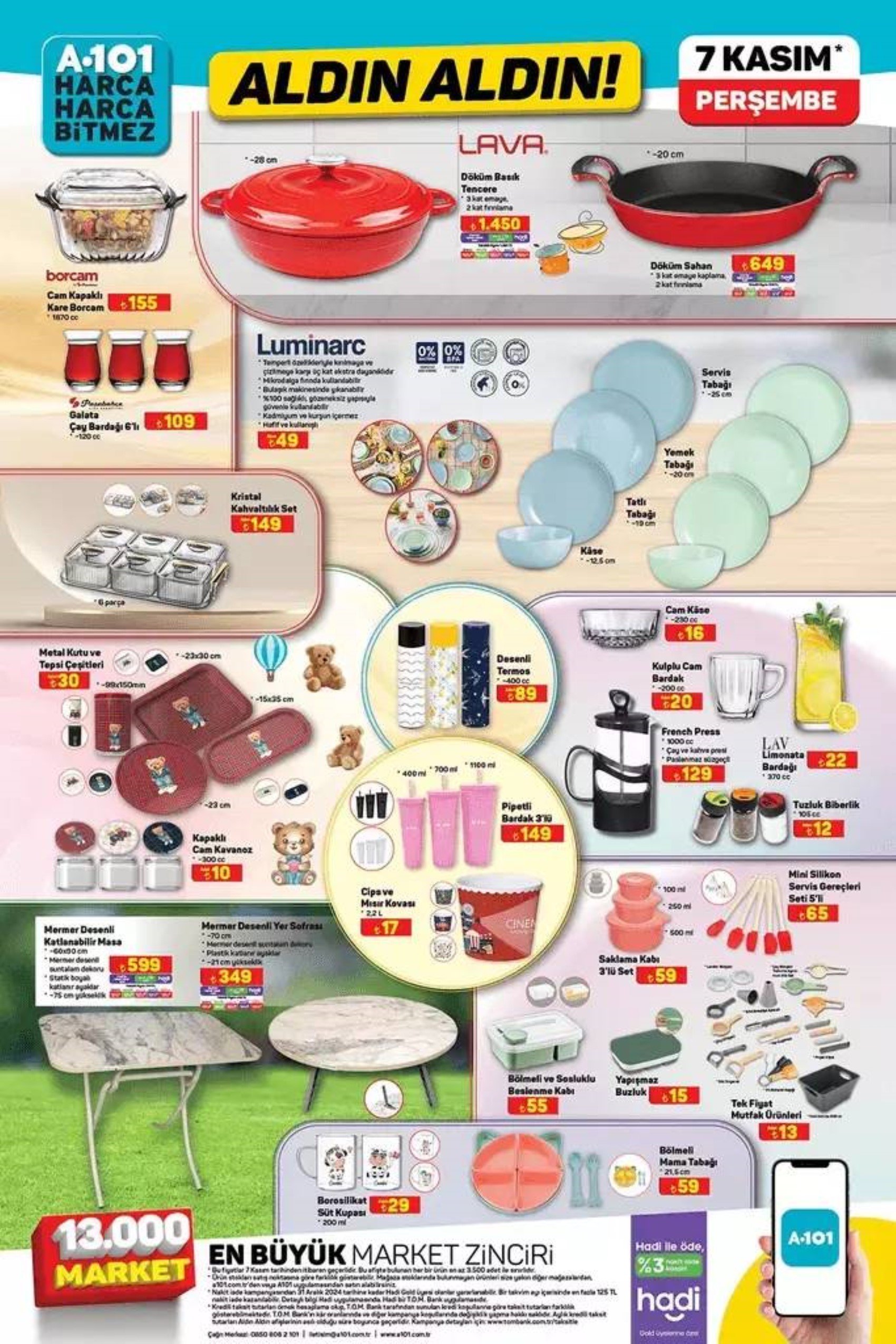 A101 Aktüel kataloğu yayınlandı! 7 Kasım A101 Aldın Aldın kataloğunda bu hafta neler var? İndirimli ürünler listesi sizlerle