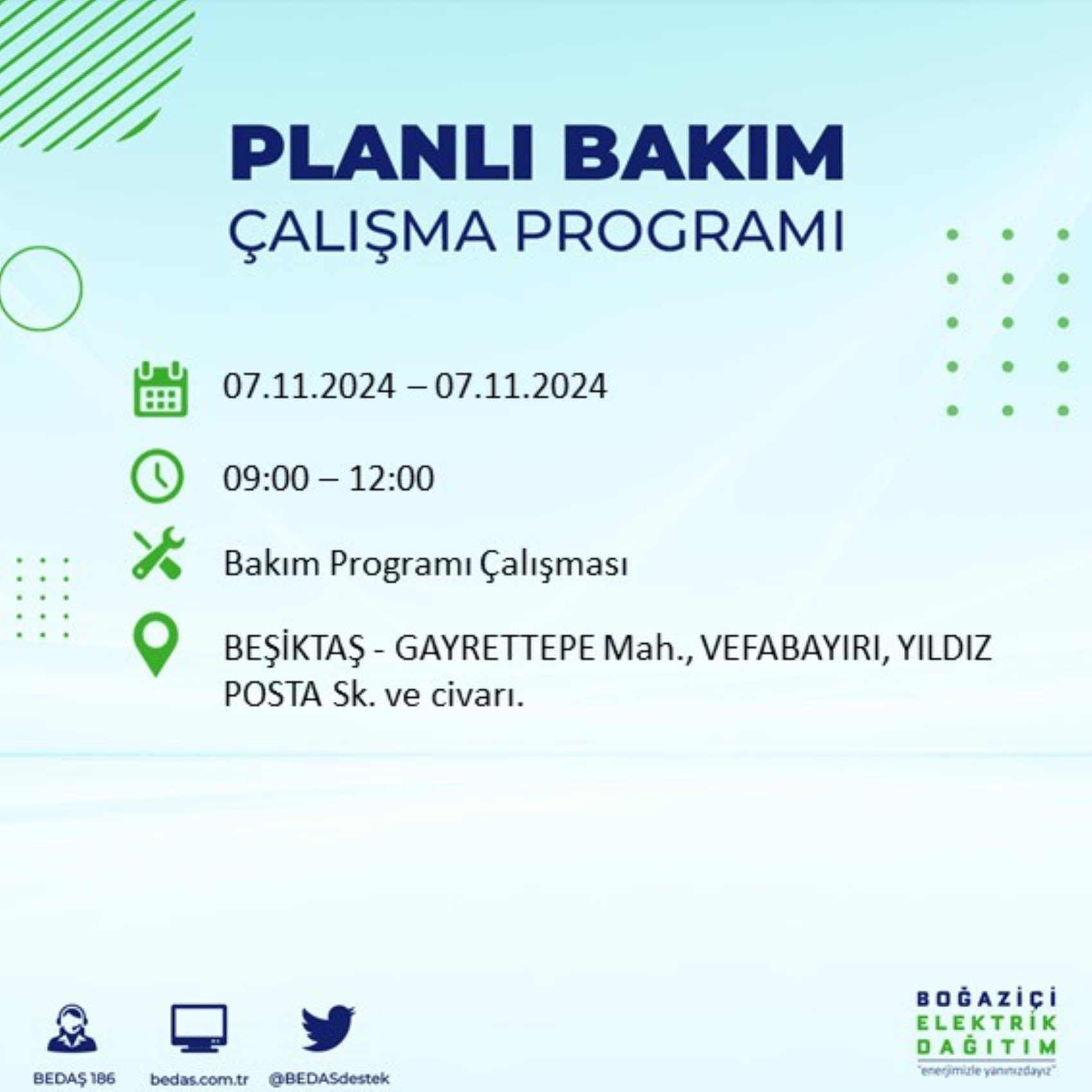 BEDAŞ açıkladı... İstanbul'da elektrik kesintisi: 7 Kasım'da hangi mahalleler etkilenecek?