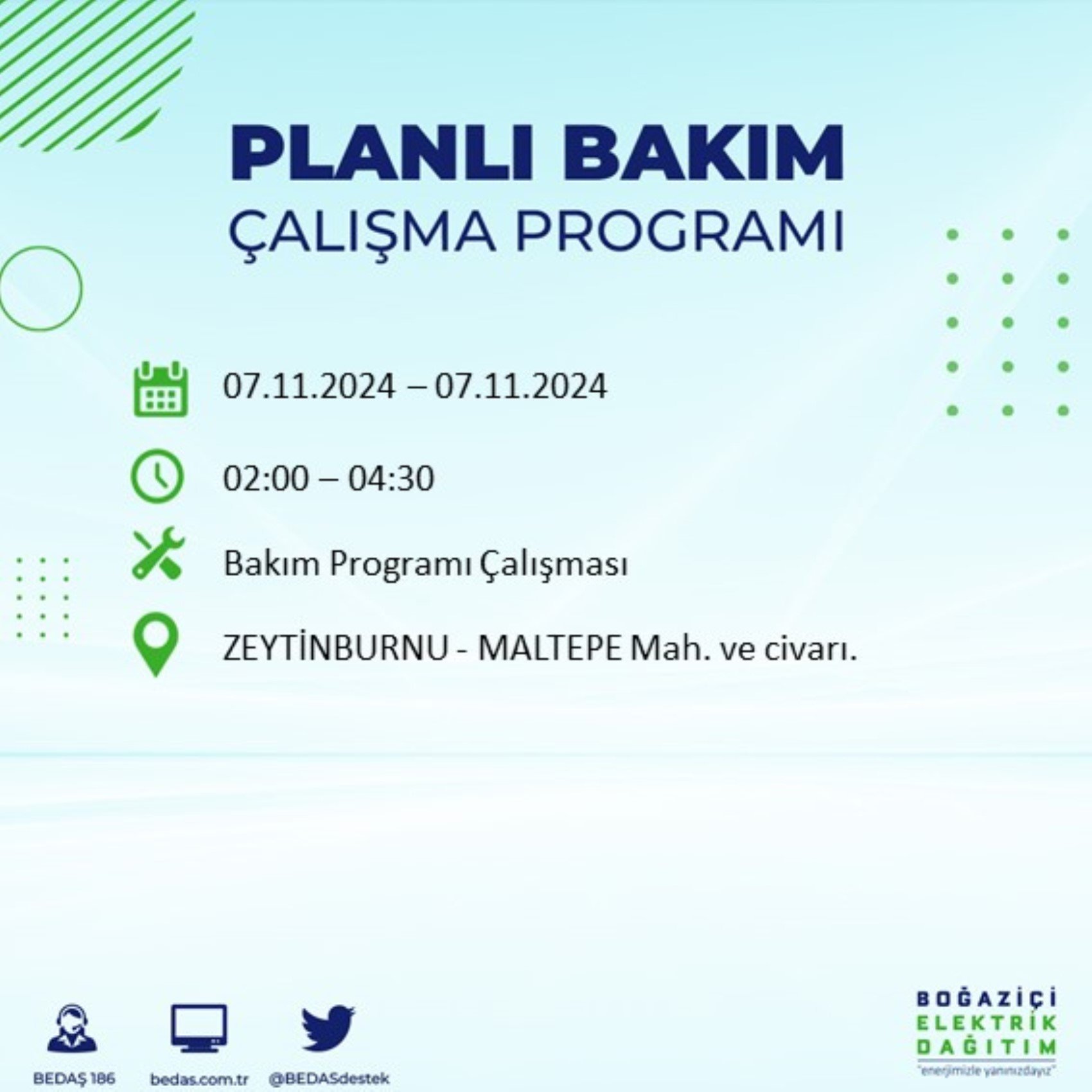 BEDAŞ açıkladı... İstanbul'da elektrik kesintisi: 7 Kasım'da hangi mahalleler etkilenecek?