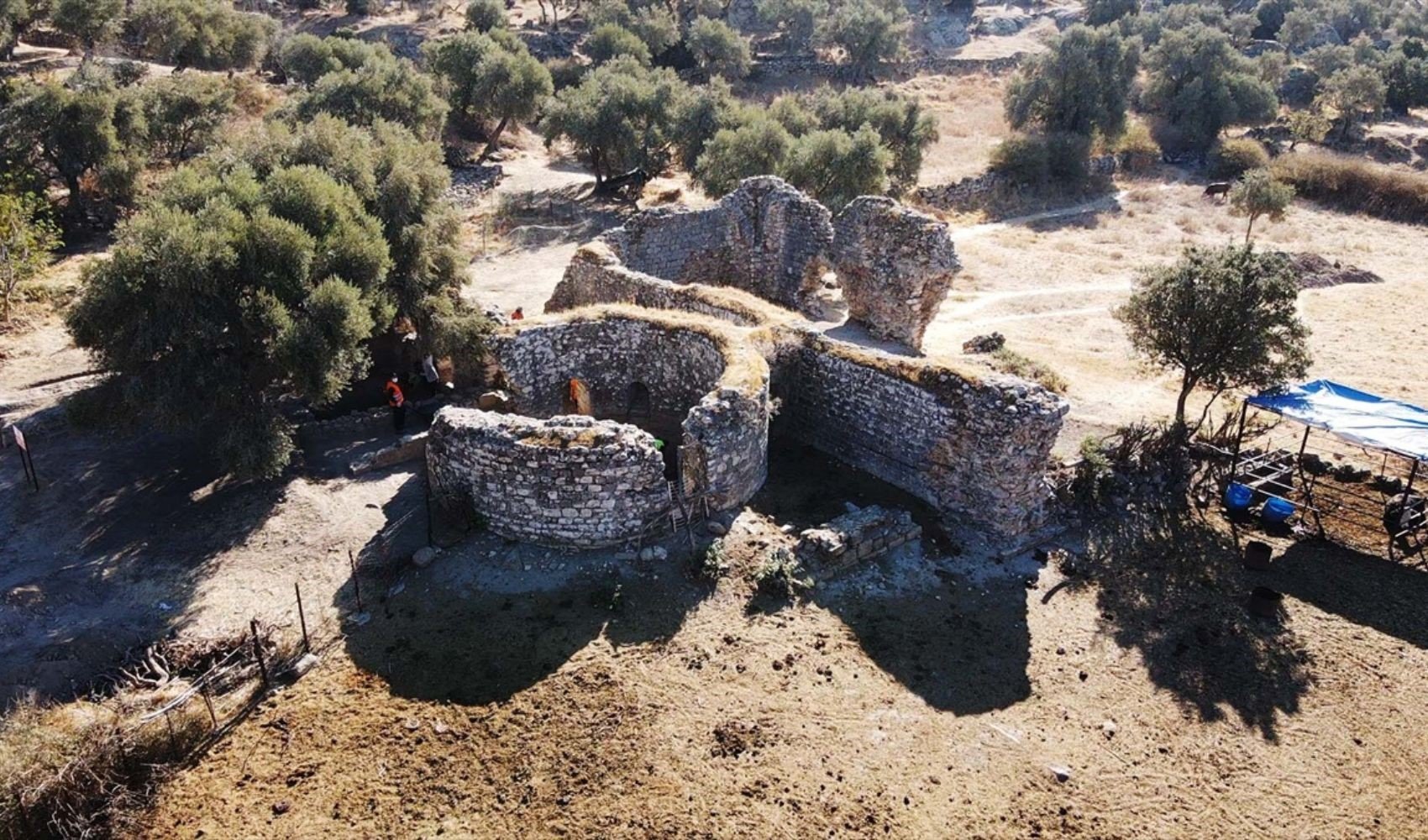 Herakleia Antik Kenti'nin Roma hamamı gün yüzüne çıkarılıyor