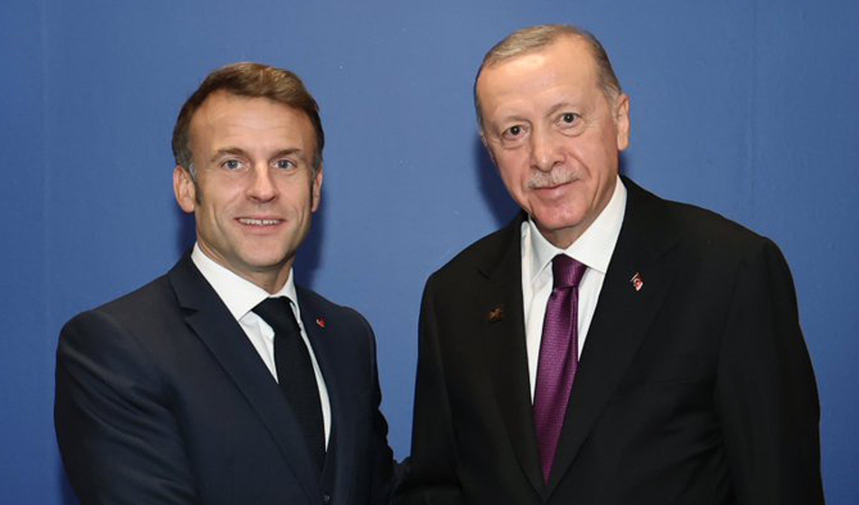 Cumhurbaşkanı Erdoğan Macron ile bir araya geldi