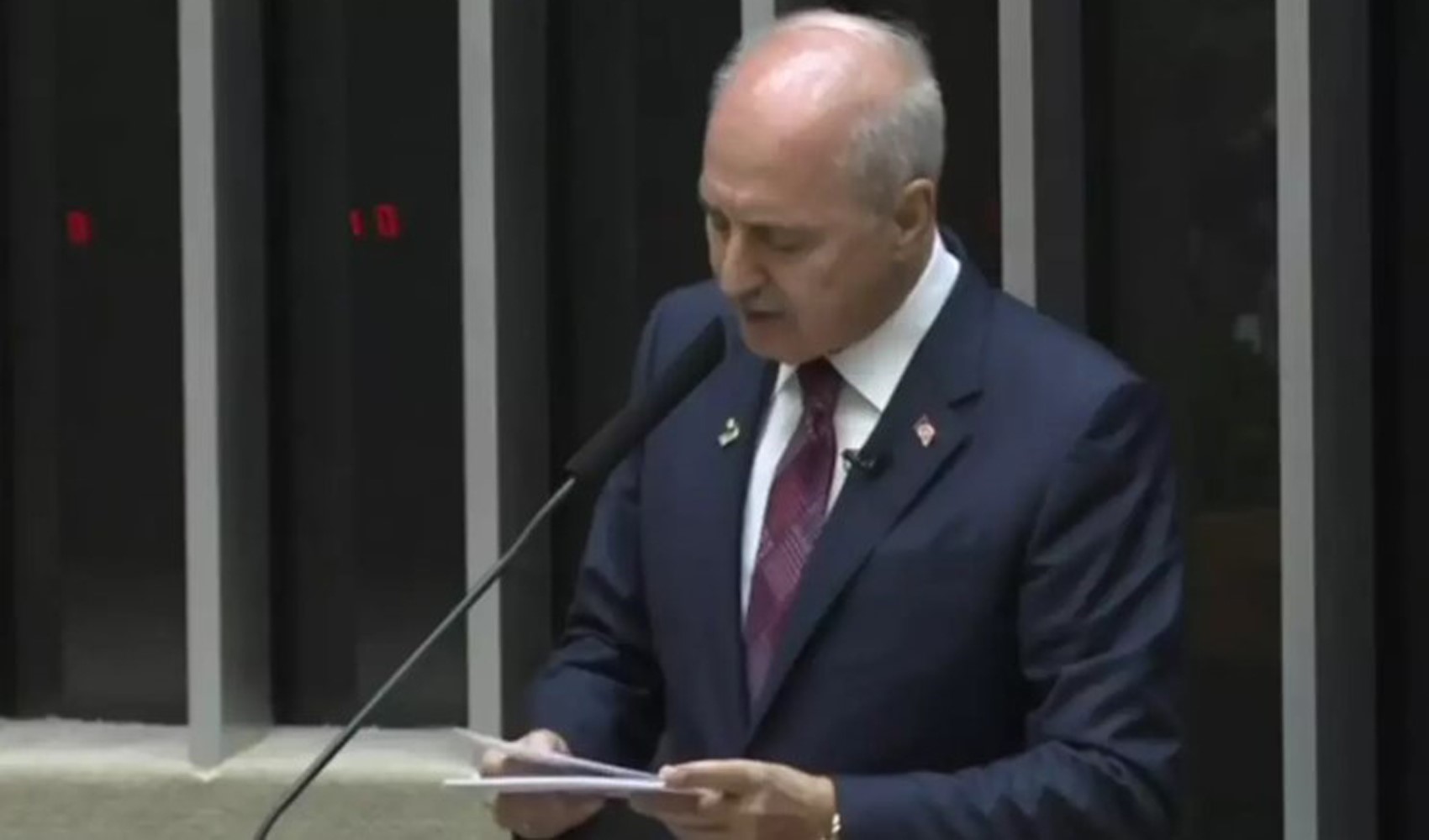 Il Presidente del Parlamento turco Kurtulmuş: È giunto il momento di discutere la sospensione dell'adesione di Israele all'ONU