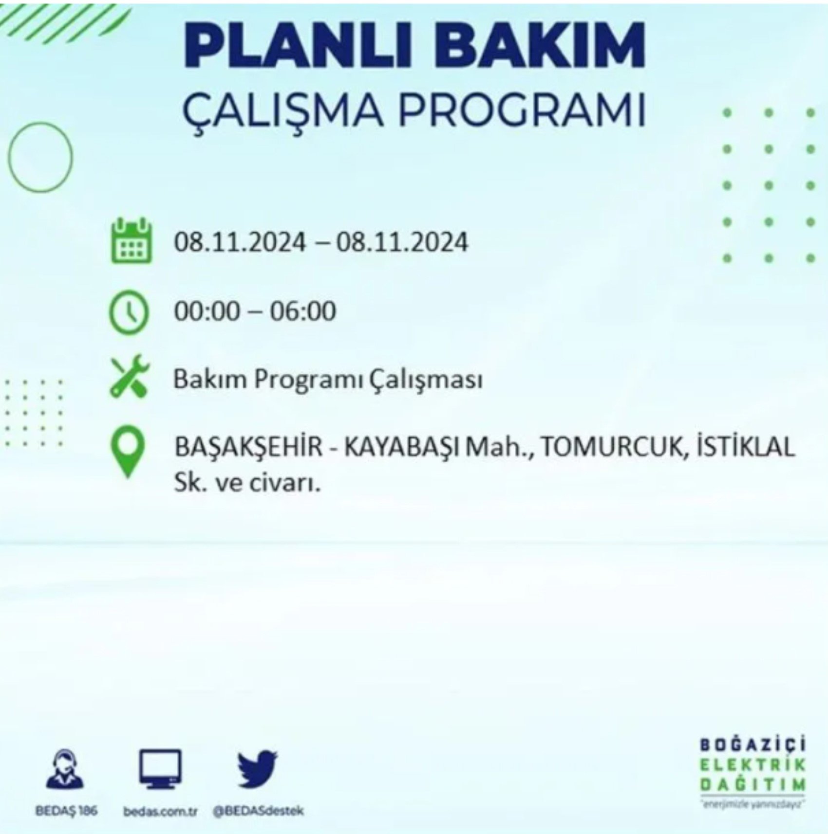 BEDAŞ duyurdu: 8 Kasım Cuma günü İstanbul'da hangi mahallelerde elektrik kesintileri yaşanacak?