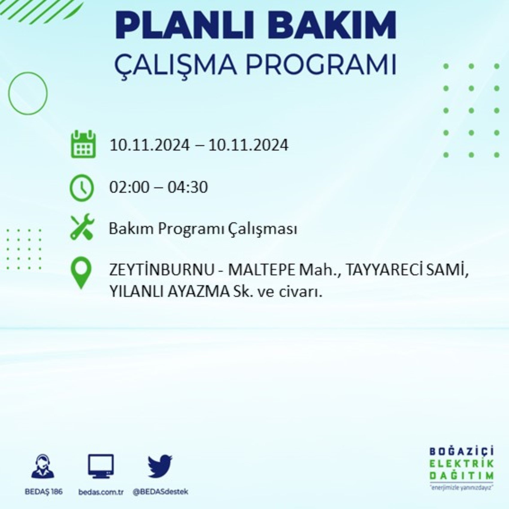 BEDAŞ duyurdu: İstanbul'da yarın elektrik kesintisi yaşanacak ilçeler belli oldu