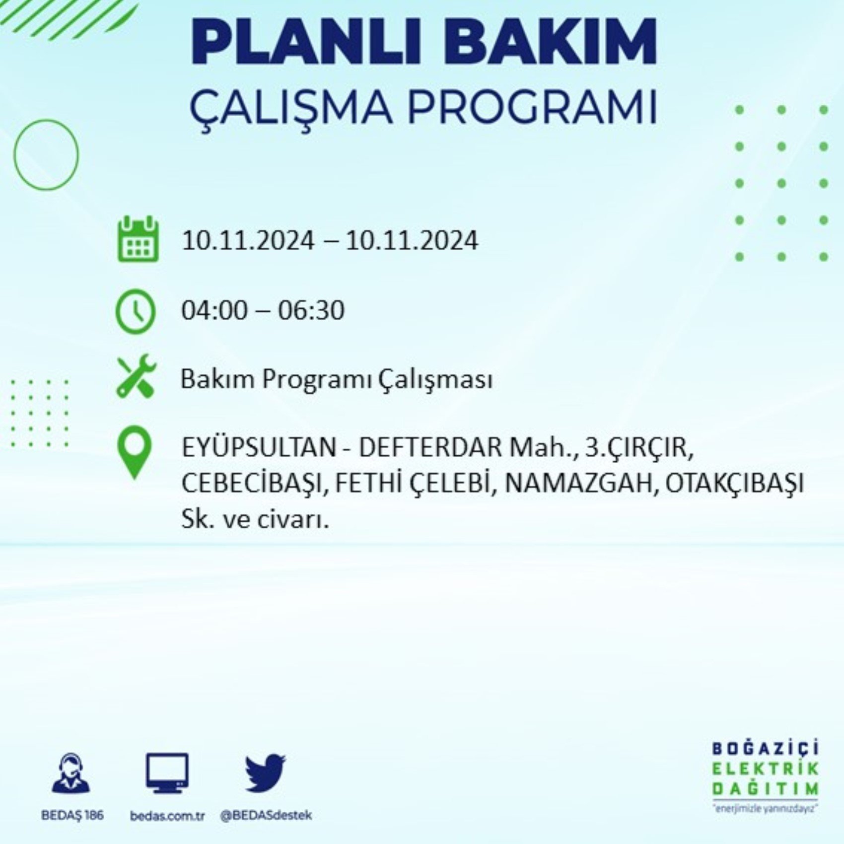 BEDAŞ duyurdu: İstanbul'da yarın elektrik kesintisi yaşanacak ilçeler belli oldu