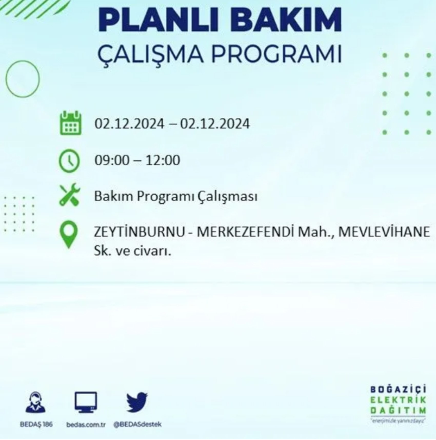 BEDAŞ ha annunciato... Interruzione di corrente a Istanbul: quali quartieri saranno interessati il 2 dicembre?