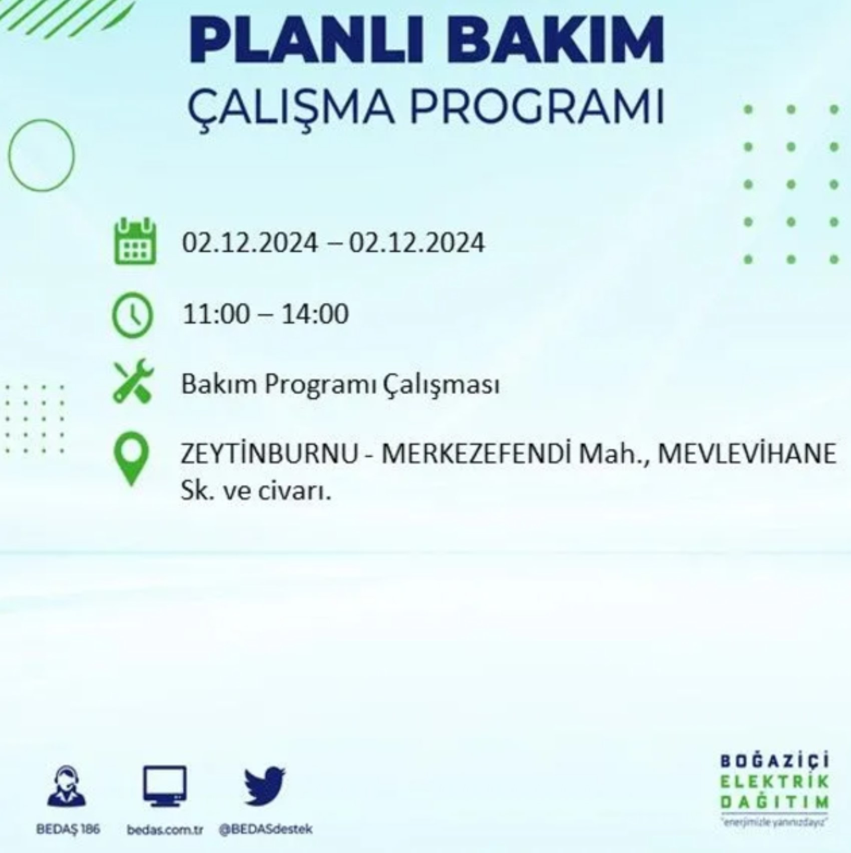 BEDAŞ ha annunciato... Interruzione di corrente a Istanbul: quali quartieri saranno interessati il 2 dicembre?