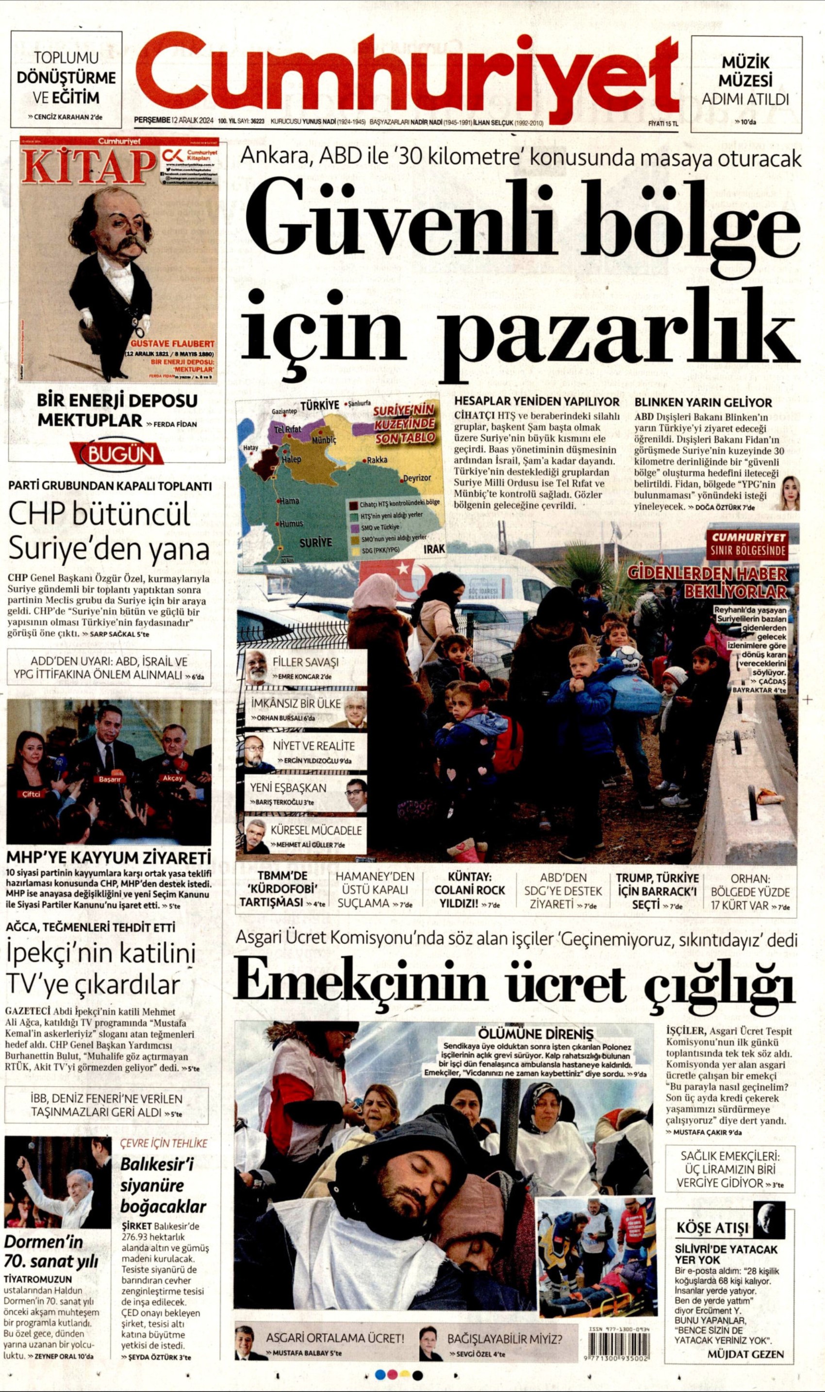 Prime pagine dei quotidiani del 12 dicembre 2024