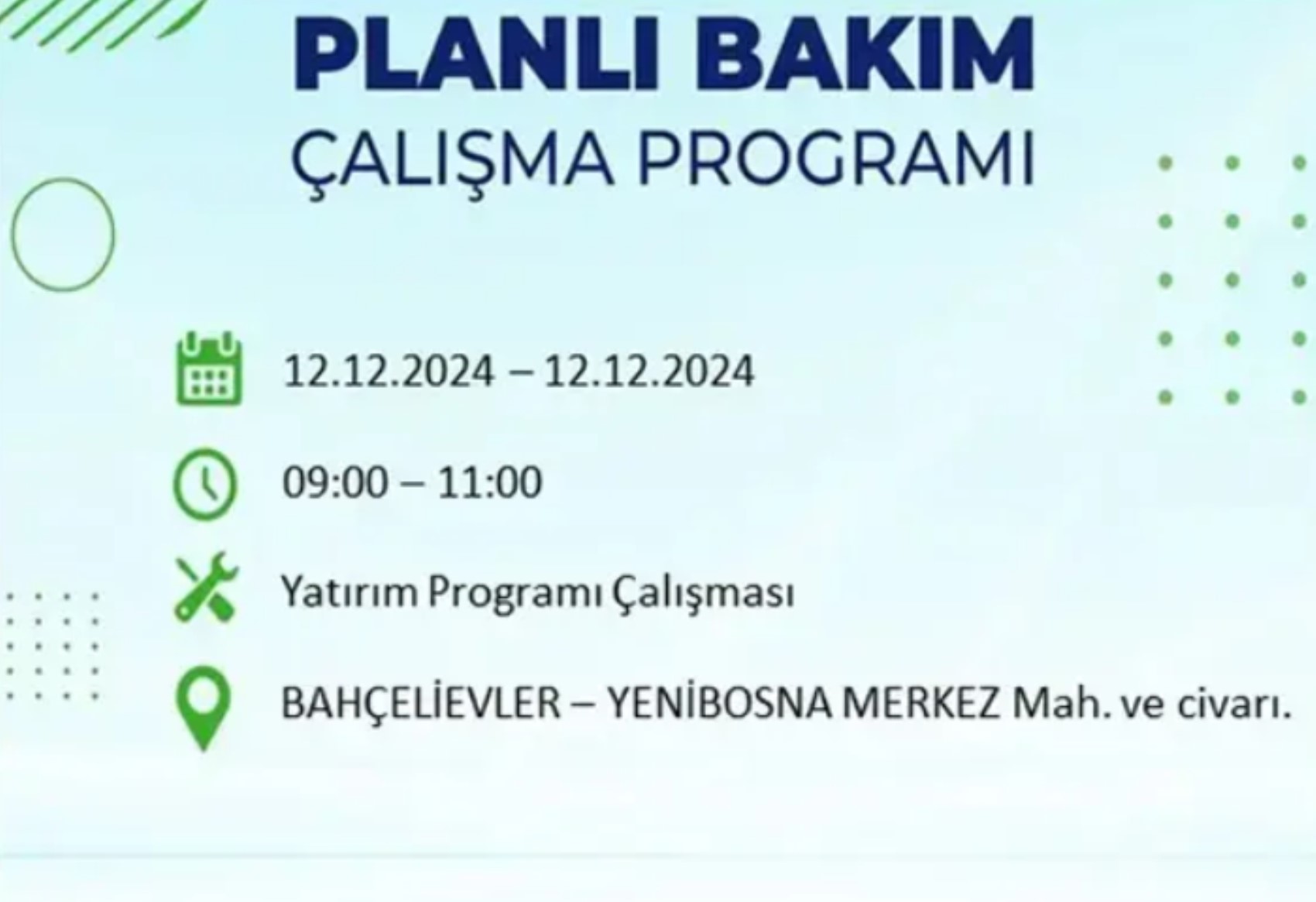 BEDAŞ açıkladı... İstanbul'da elektrik kesintisi: 12 Aralık'ta hangi mahalleler etkilenecek?