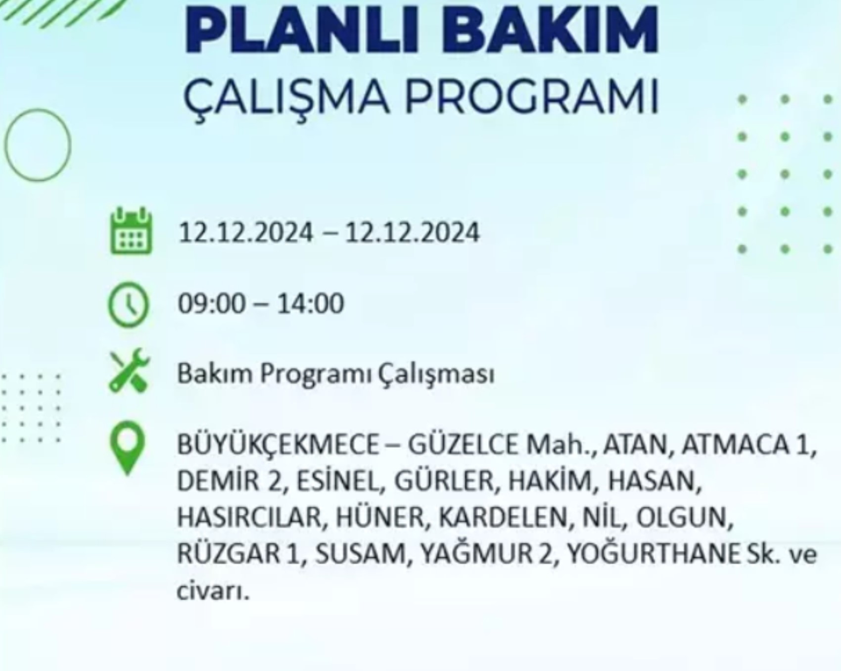 BEDAŞ açıkladı... İstanbul'da elektrik kesintisi: 12 Aralık'ta hangi mahalleler etkilenecek?