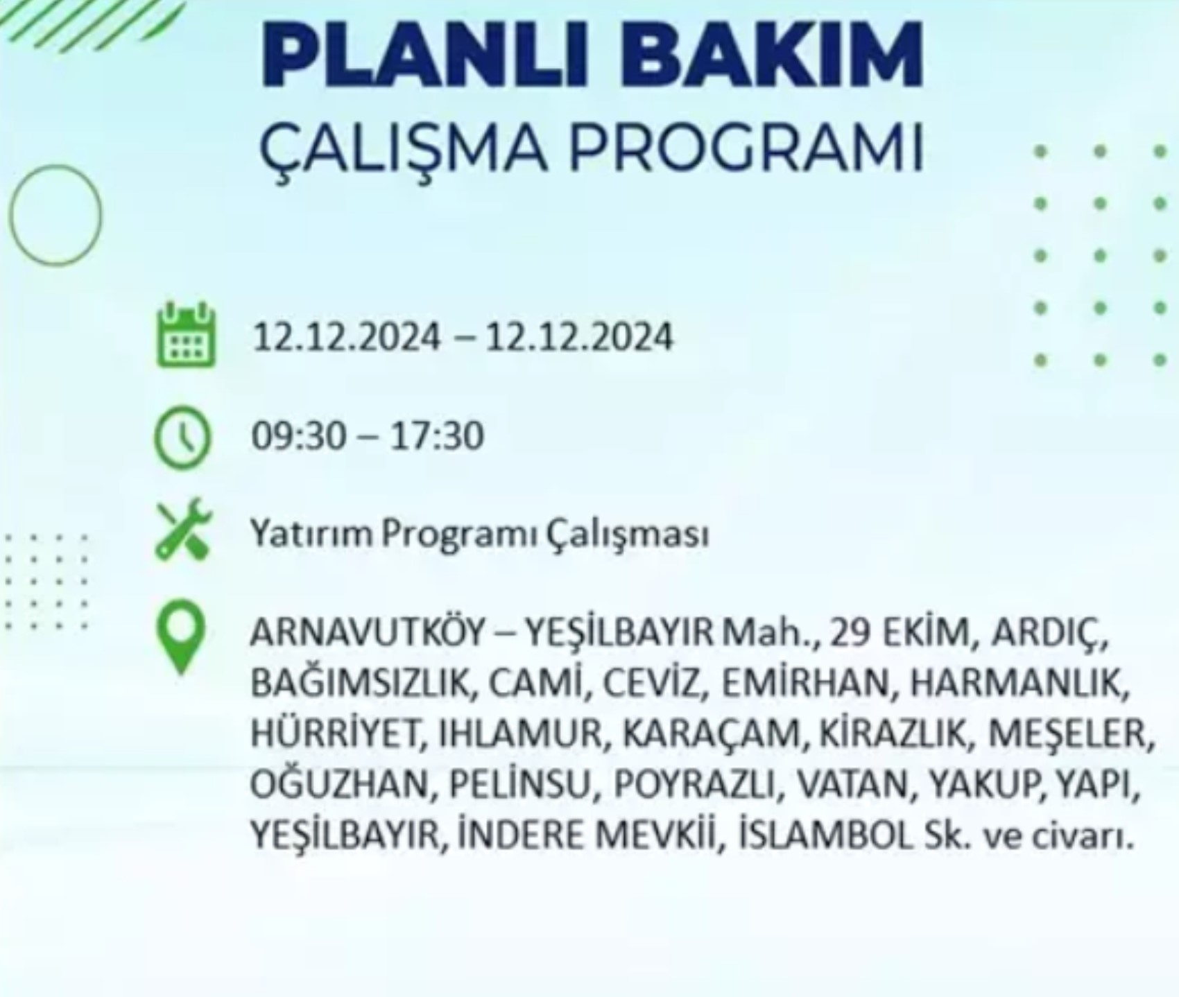 BEDAŞ açıkladı... İstanbul'da elektrik kesintisi: 12 Aralık'ta hangi mahalleler etkilenecek?