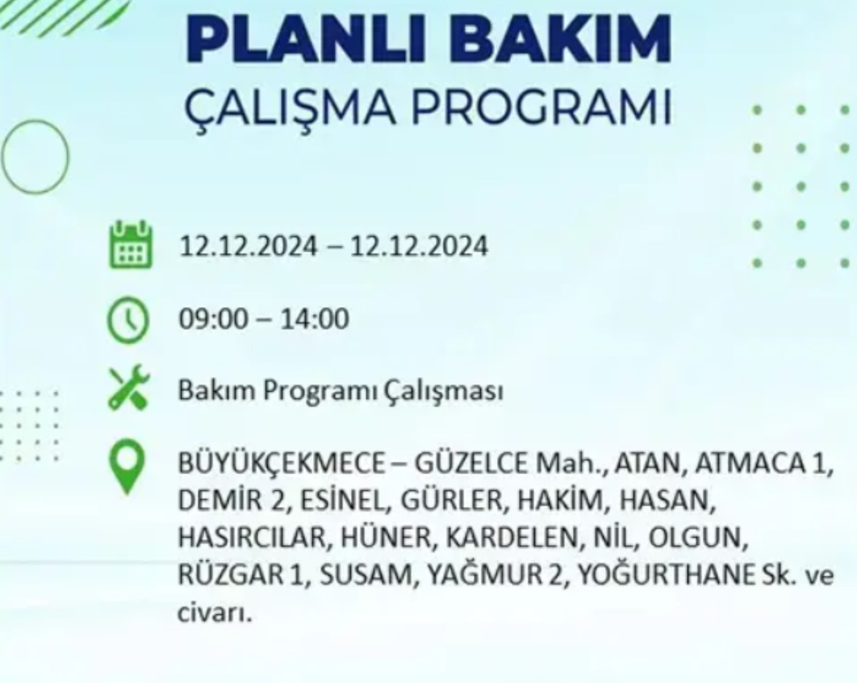 BEDAŞ açıkladı... İstanbul'da elektrik kesintisi: 12 Aralık'ta hangi mahalleler etkilenecek?