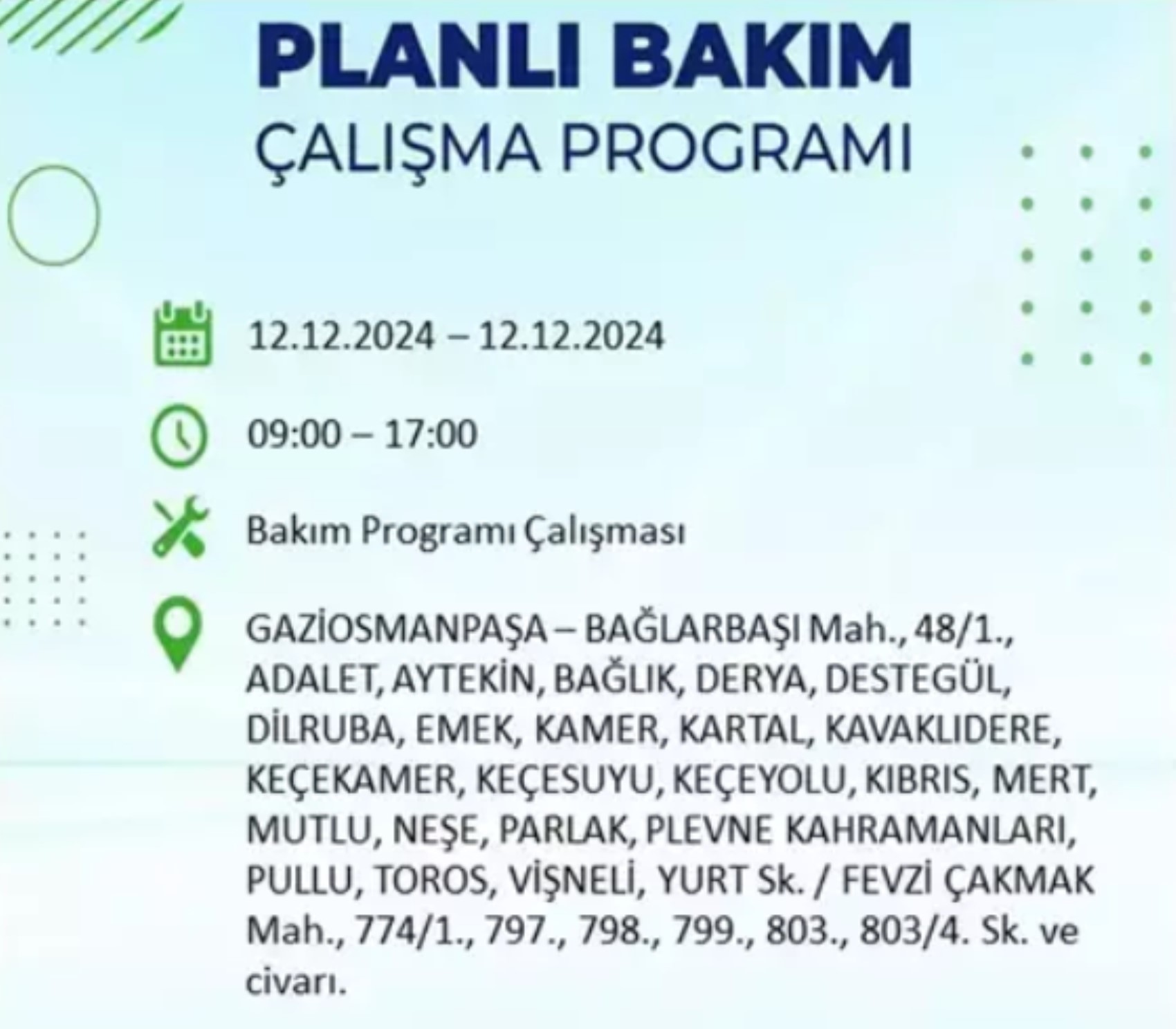 BEDAŞ açıkladı... İstanbul'da elektrik kesintisi: 12 Aralık'ta hangi mahalleler etkilenecek?