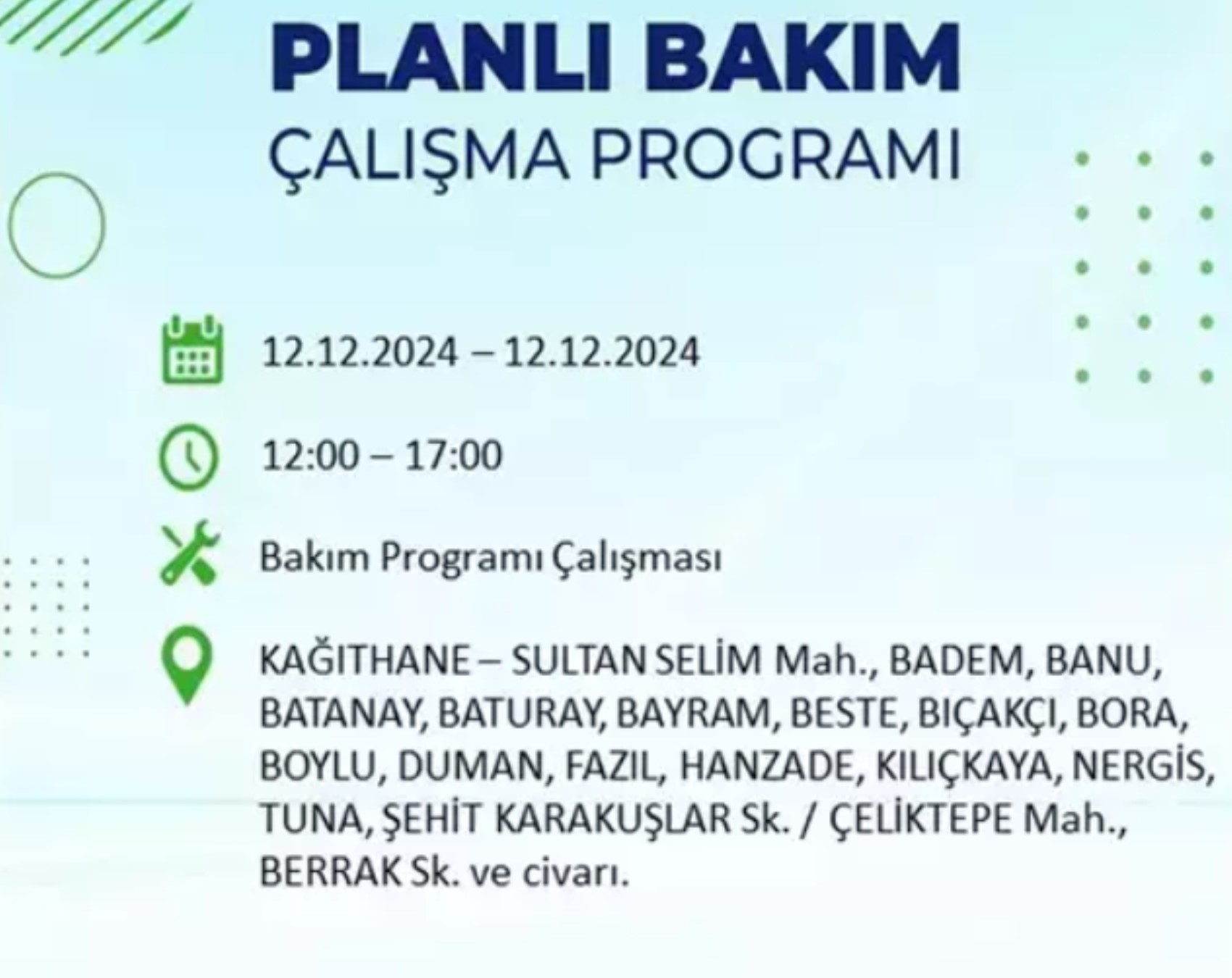 BEDAŞ açıkladı... İstanbul'da elektrik kesintisi: 12 Aralık'ta hangi mahalleler etkilenecek?