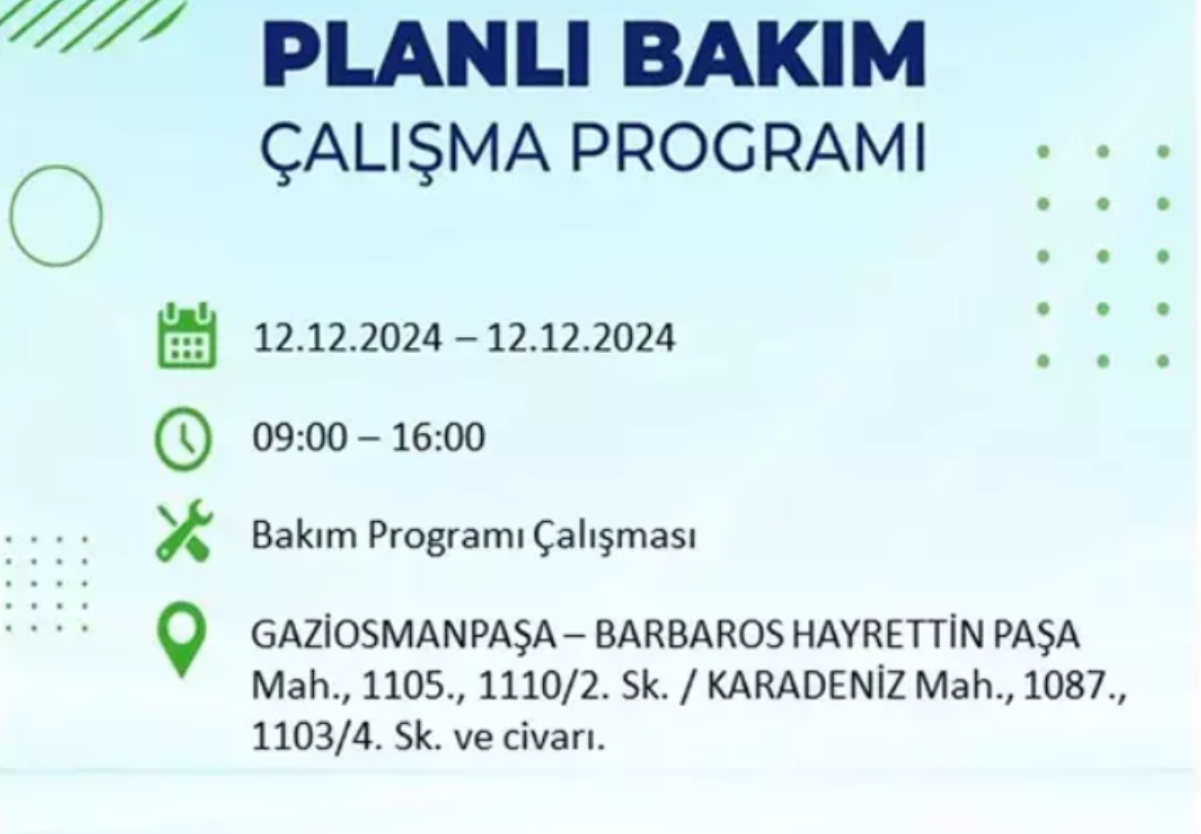BEDAŞ açıkladı... İstanbul'da elektrik kesintisi: 12 Aralık'ta hangi mahalleler etkilenecek?