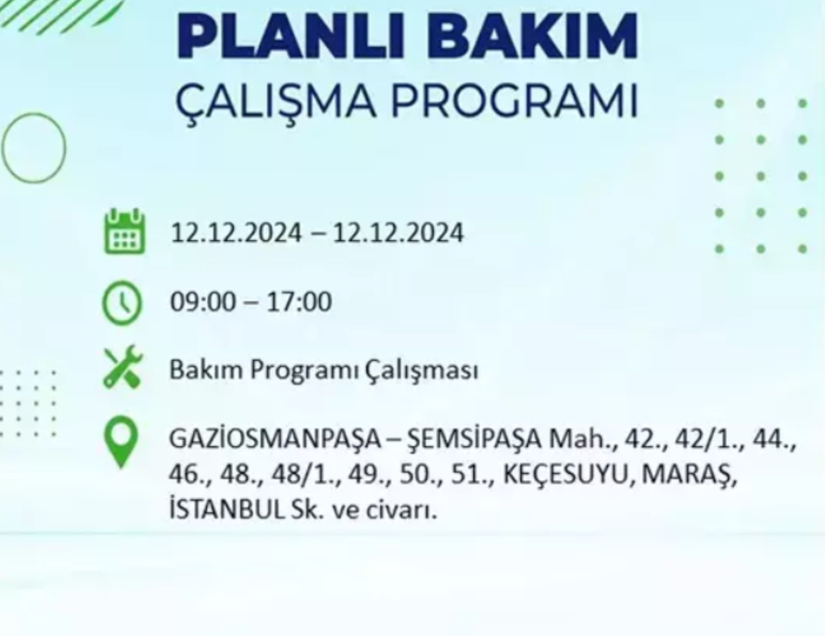 BEDAŞ açıkladı... İstanbul'da elektrik kesintisi: 12 Aralık'ta hangi mahalleler etkilenecek?