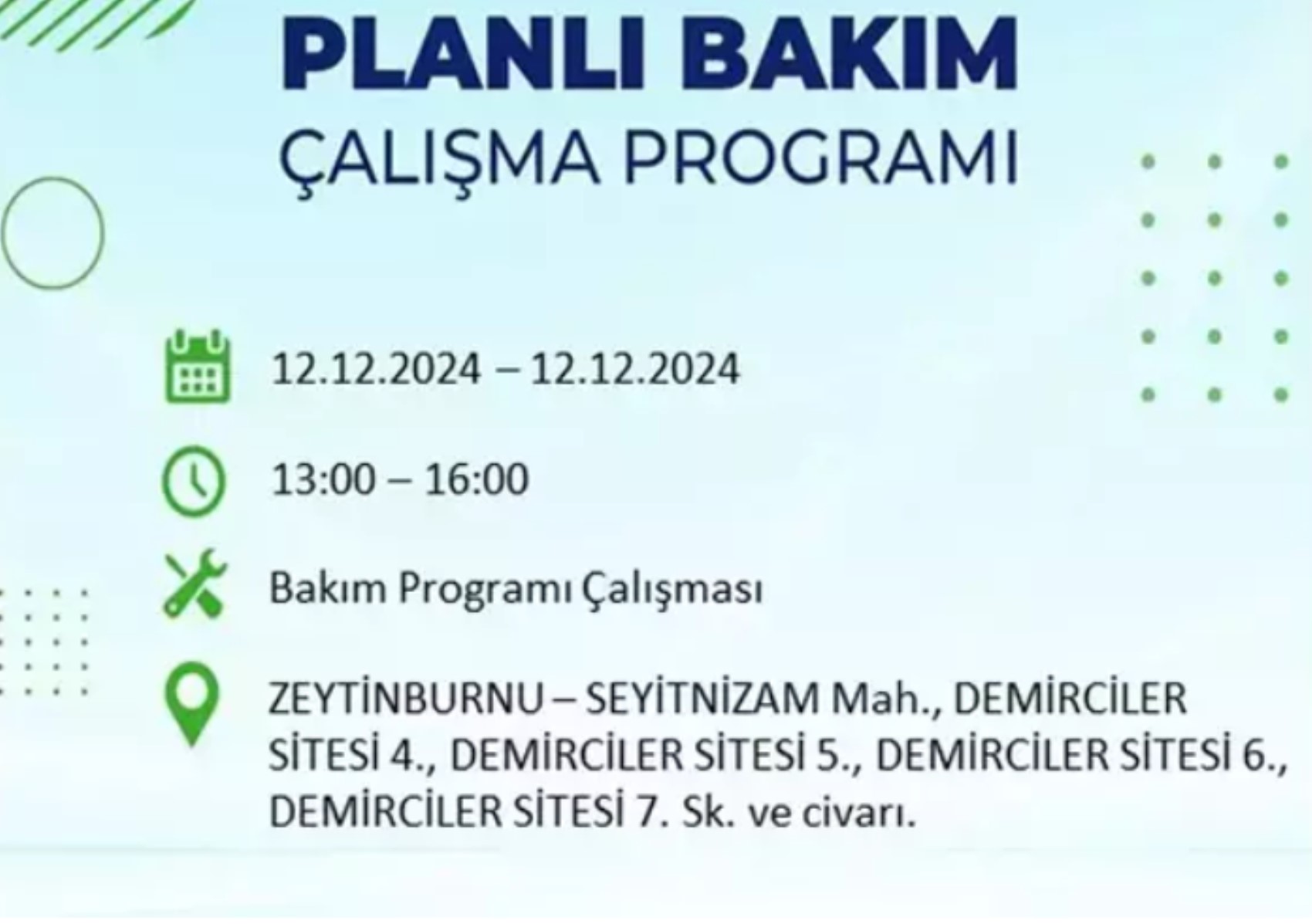 BEDAŞ açıkladı... İstanbul'da elektrik kesintisi: 12 Aralık'ta hangi mahalleler etkilenecek?