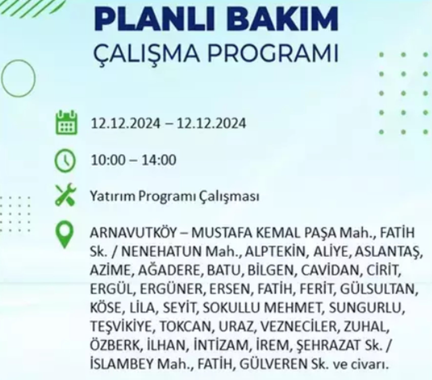 BEDAŞ açıkladı... İstanbul'da elektrik kesintisi: 12 Aralık'ta hangi mahalleler etkilenecek?