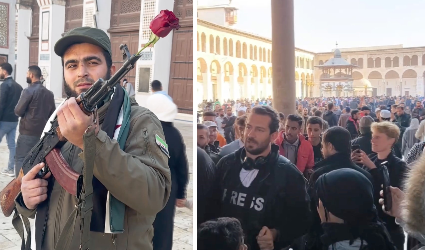 Suriyeliler Emevi Camii'ne akın ettiler: Şam’da Esad’sız ilk Cuma namazı