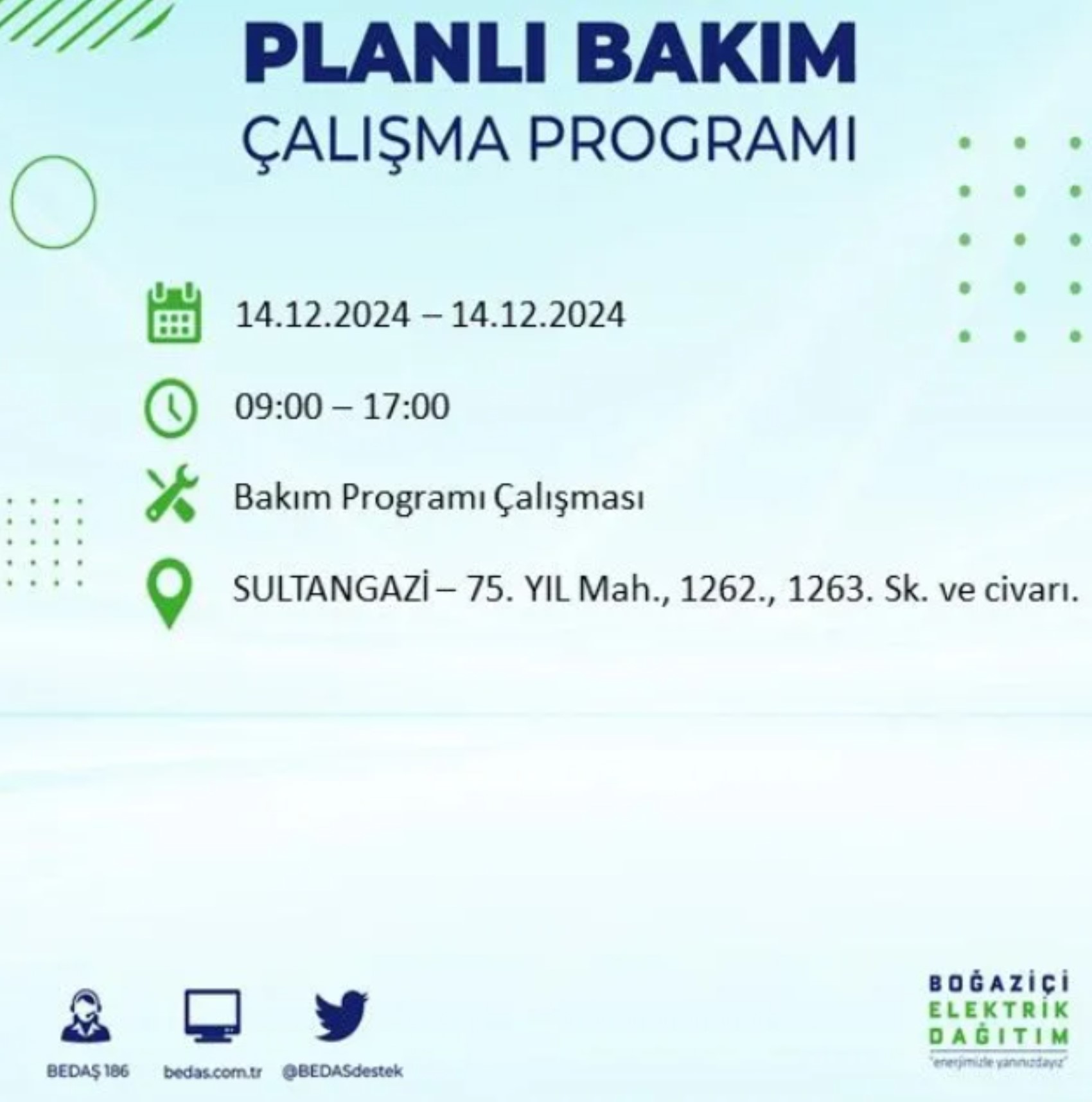 BEDAŞ açıkladı... İstanbul'da elektrik kesintisi: 14 Aralık Cumartesi hangi mahalleler etkilenecek?