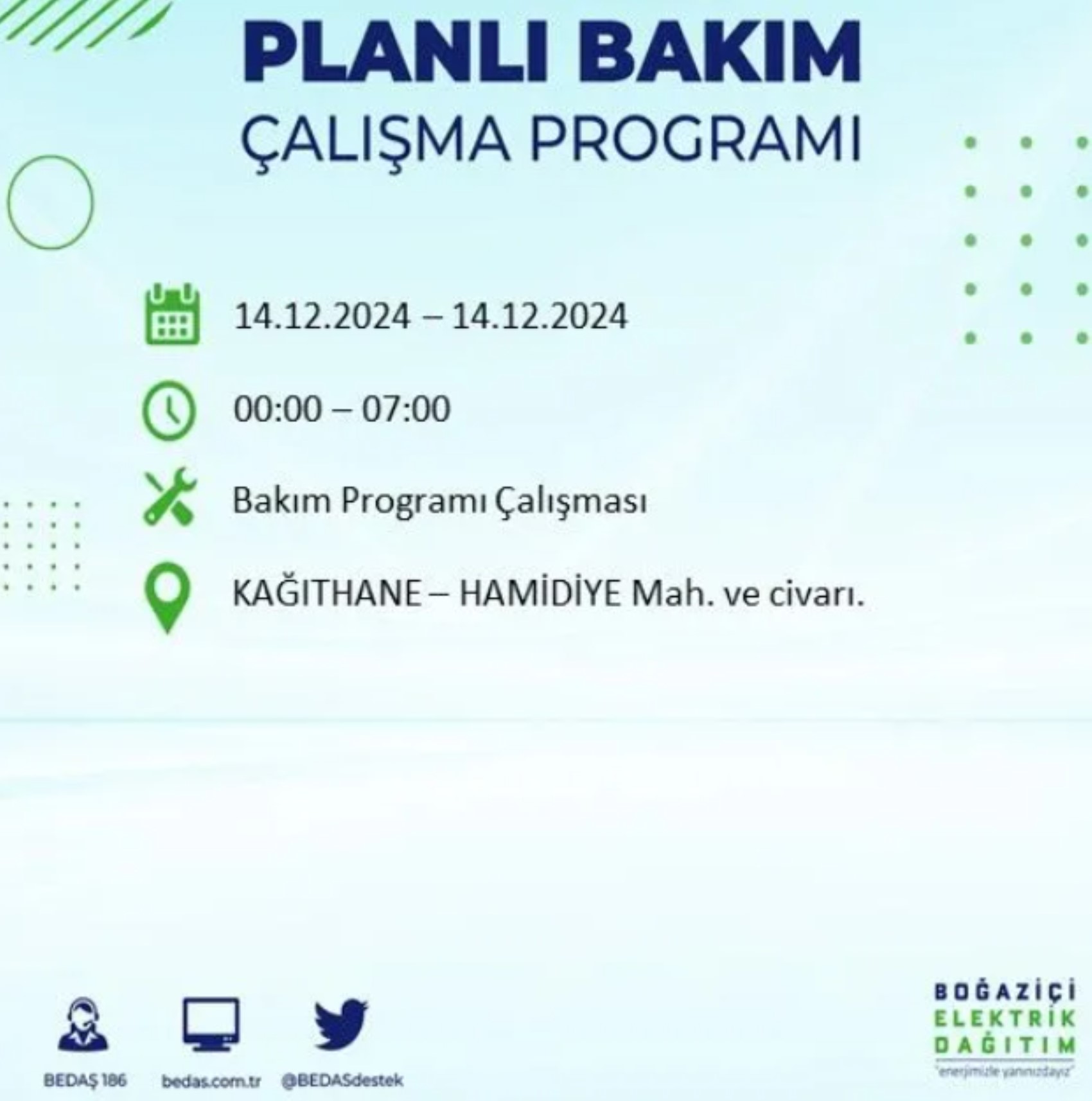 BEDAŞ açıkladı... İstanbul'da elektrik kesintisi: 14 Aralık Cumartesi hangi mahalleler etkilenecek?