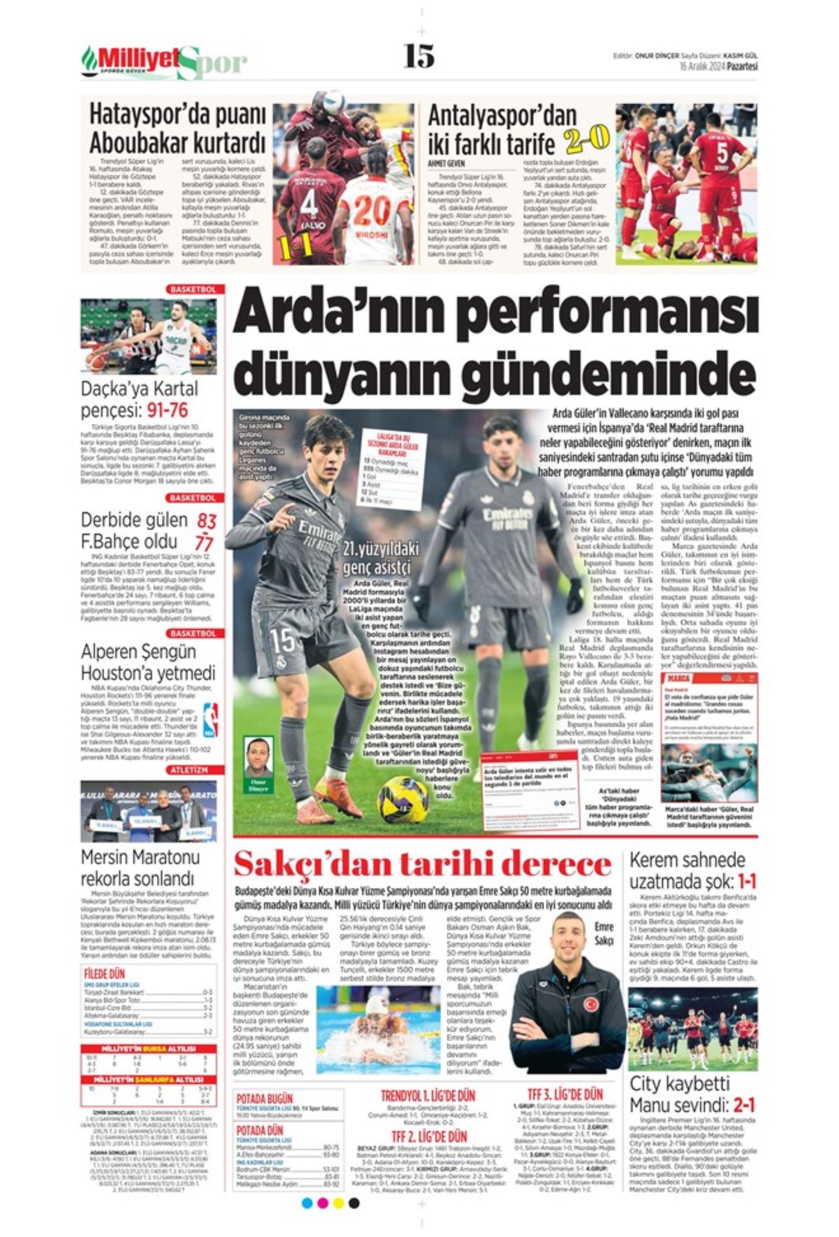 Le prime pagine dello sport (16 dicembre): 'Il salvagente'