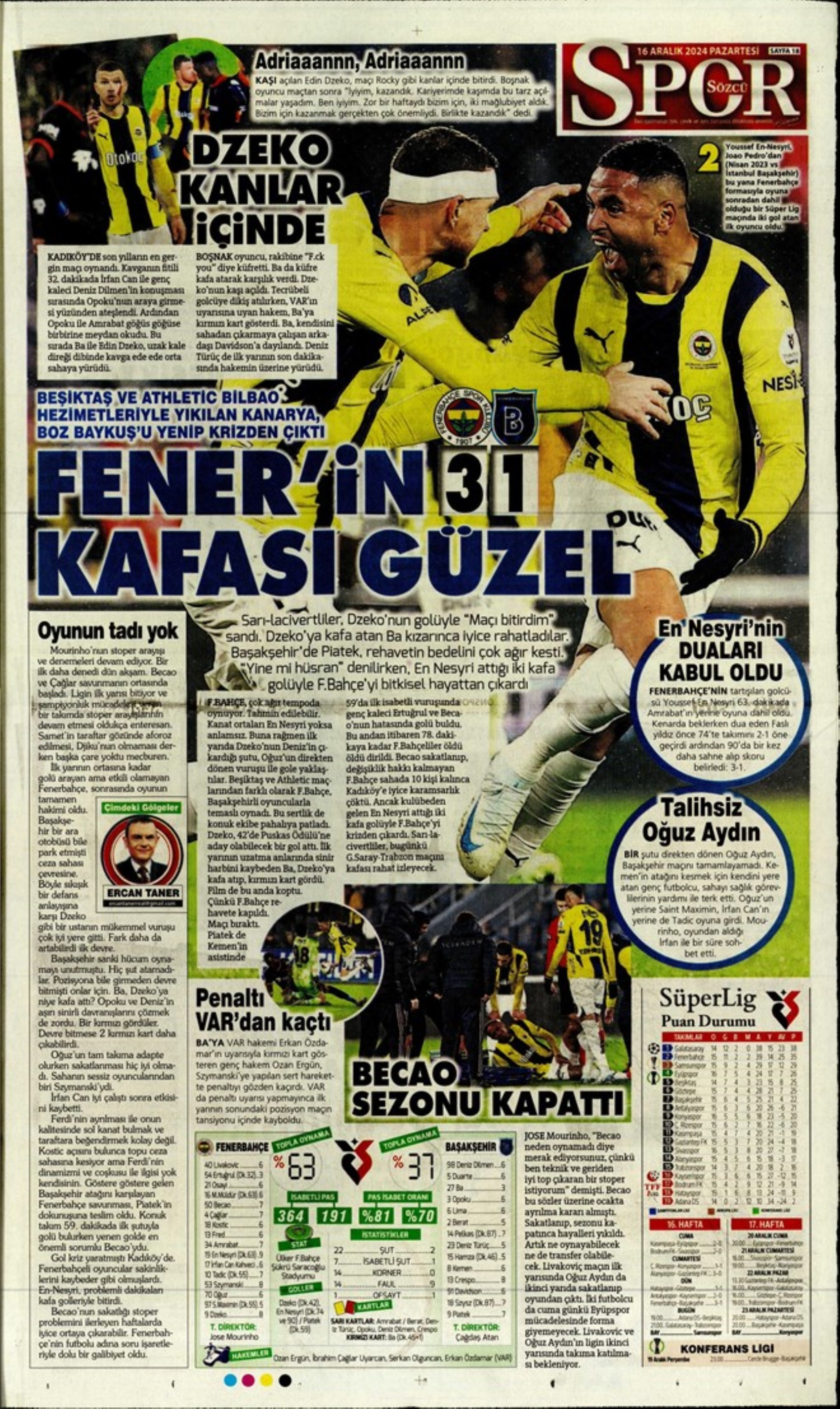 Le prime pagine dello sport (16 dicembre): 'Il salvagente'