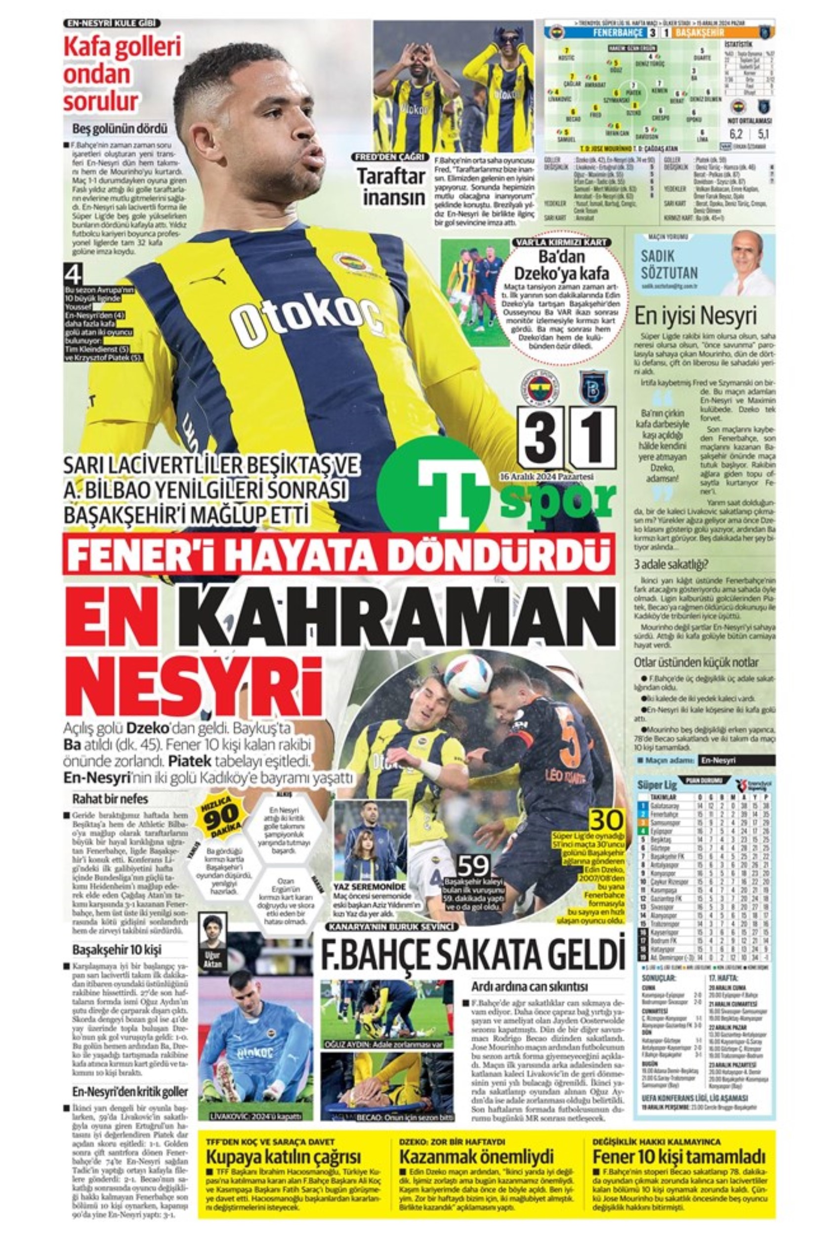 Le prime pagine dello sport (16 dicembre): 'Il salvagente'