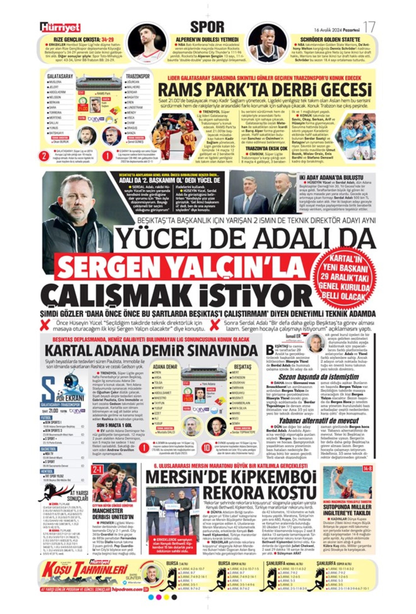 Le prime pagine dello sport (16 dicembre): 'Il salvagente'