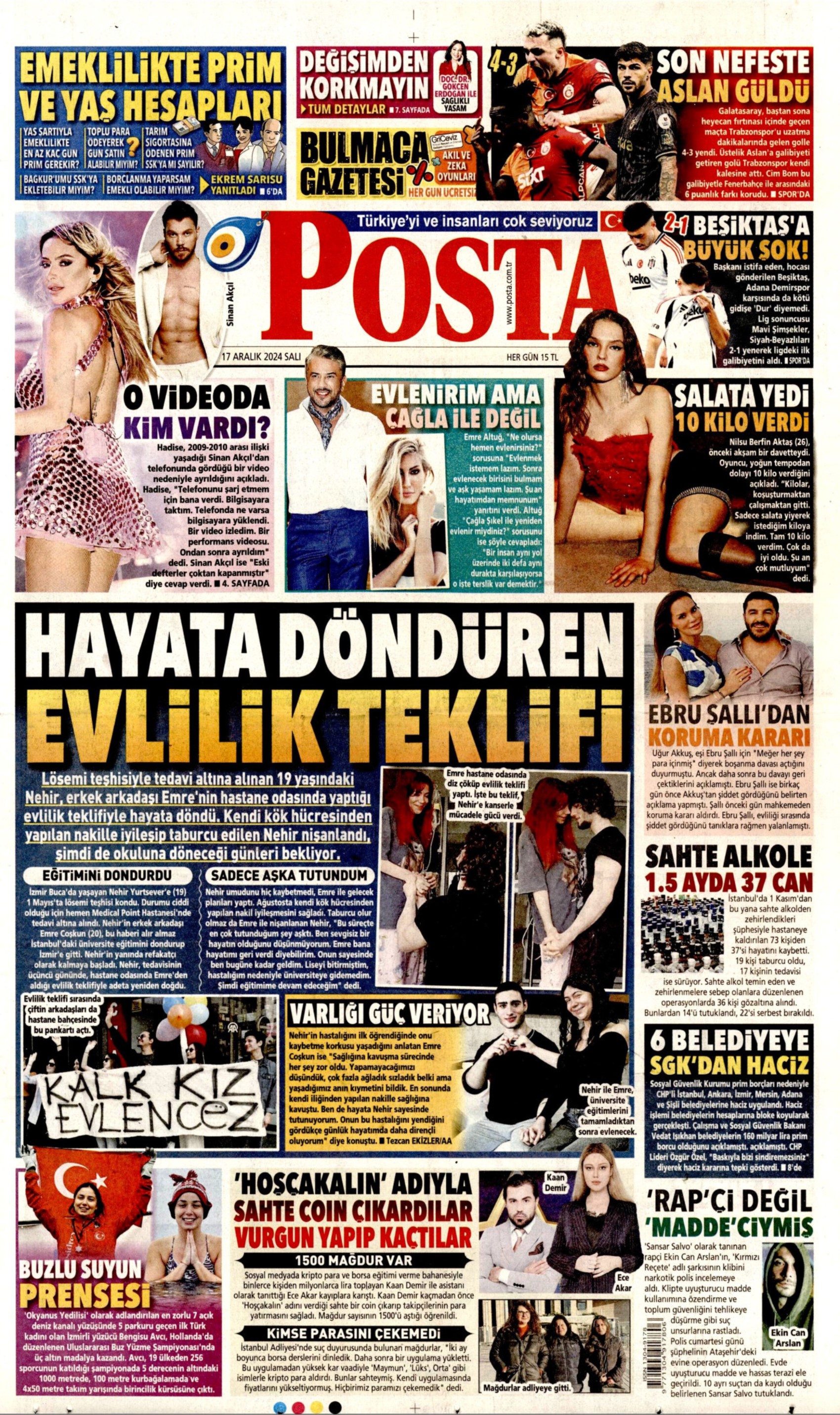 17 Aralık 2024 gazete manşetleri: Gazeteler, CHP'li belediyelere haciz işlemini nasıl gördü?
